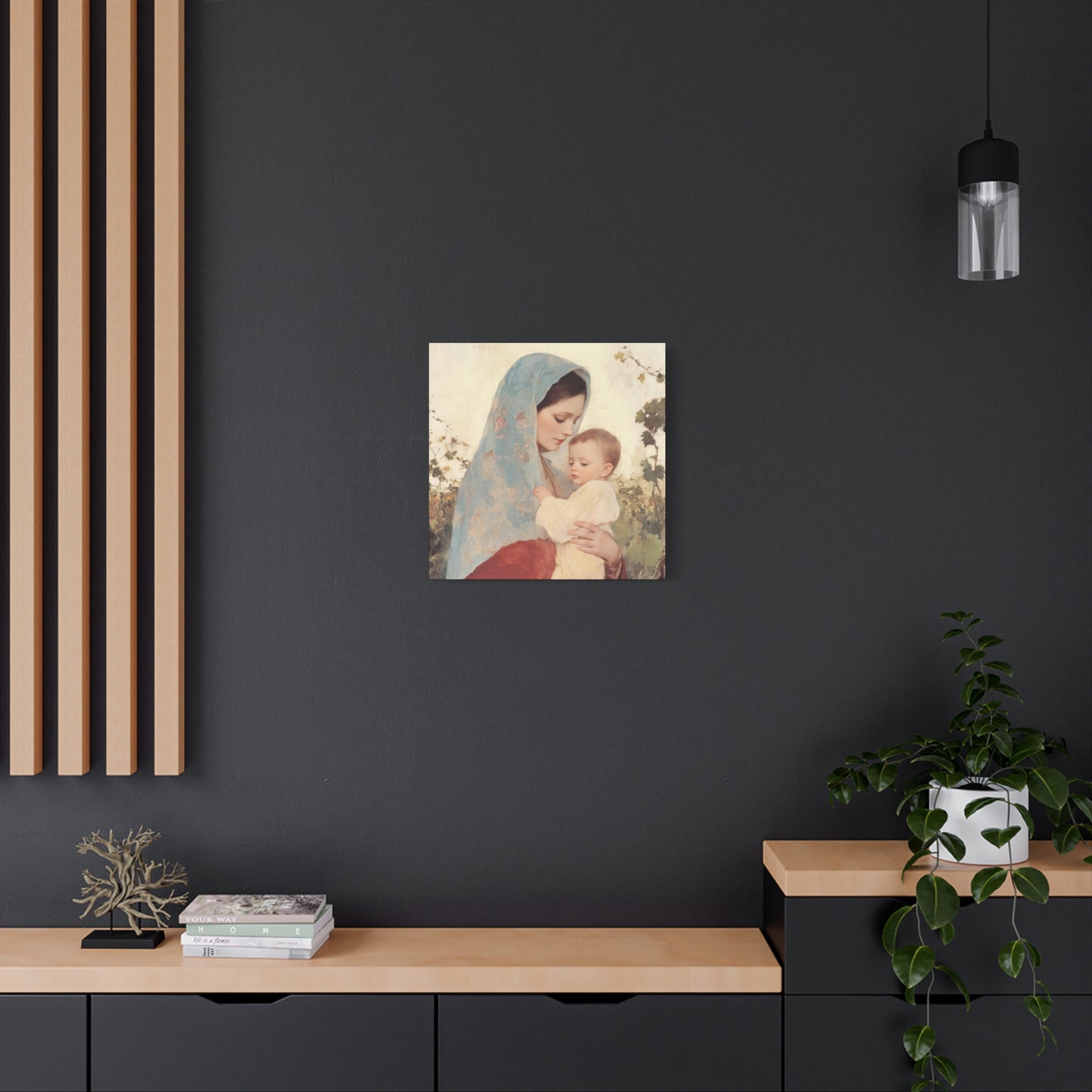Our Lady of the Grapes / Out Lady of the Harvest - Gallery Wrapped Canvas - Print - Religious Art for your Home - Catholic Art