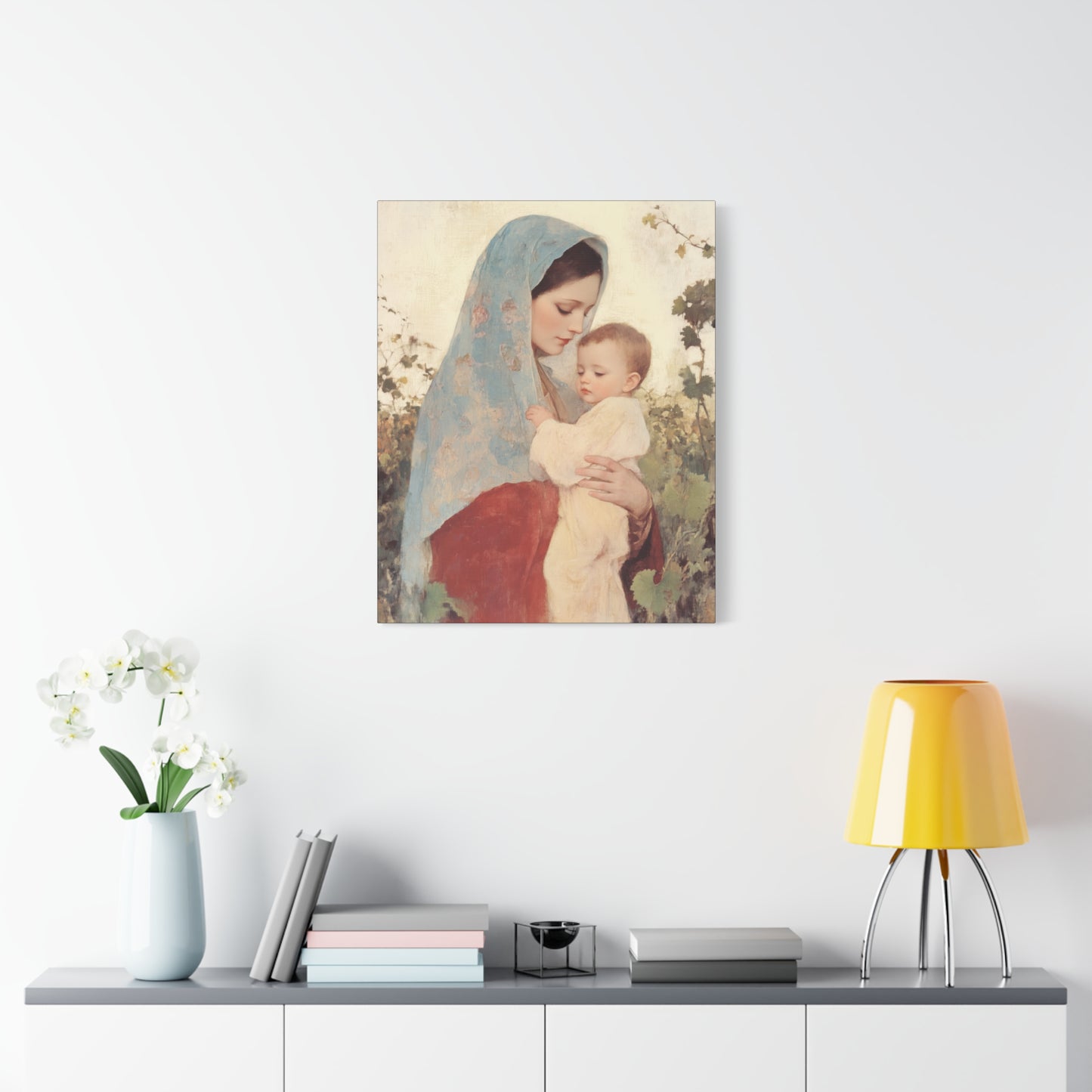 Our Lady of the Grapes / Out Lady of the Harvest - Gallery Wrapped Canvas - Print - Religious Art for your Home - Catholic Art