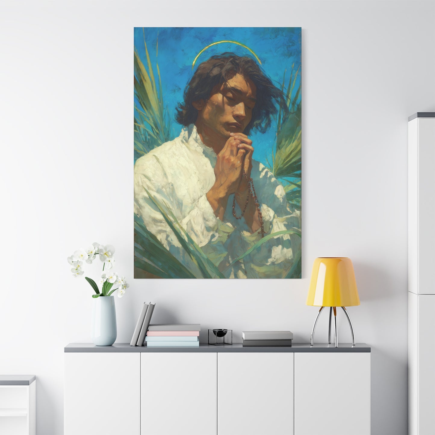 Saint Lorenzo Ruiz - Multiple Sizes - Catholic Home art - Museum Wrapped Canvas - Sanctified Souls Print - Catholic Martyr Art