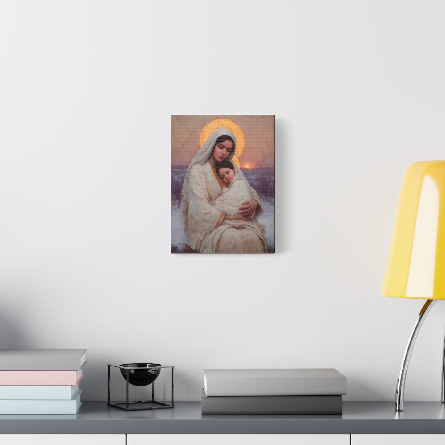 The Love That Stays - Mother Mary and the Christ Child - Gallery Wrapped Canvas - Print - Religious Art for your Home - Catholic Art Print