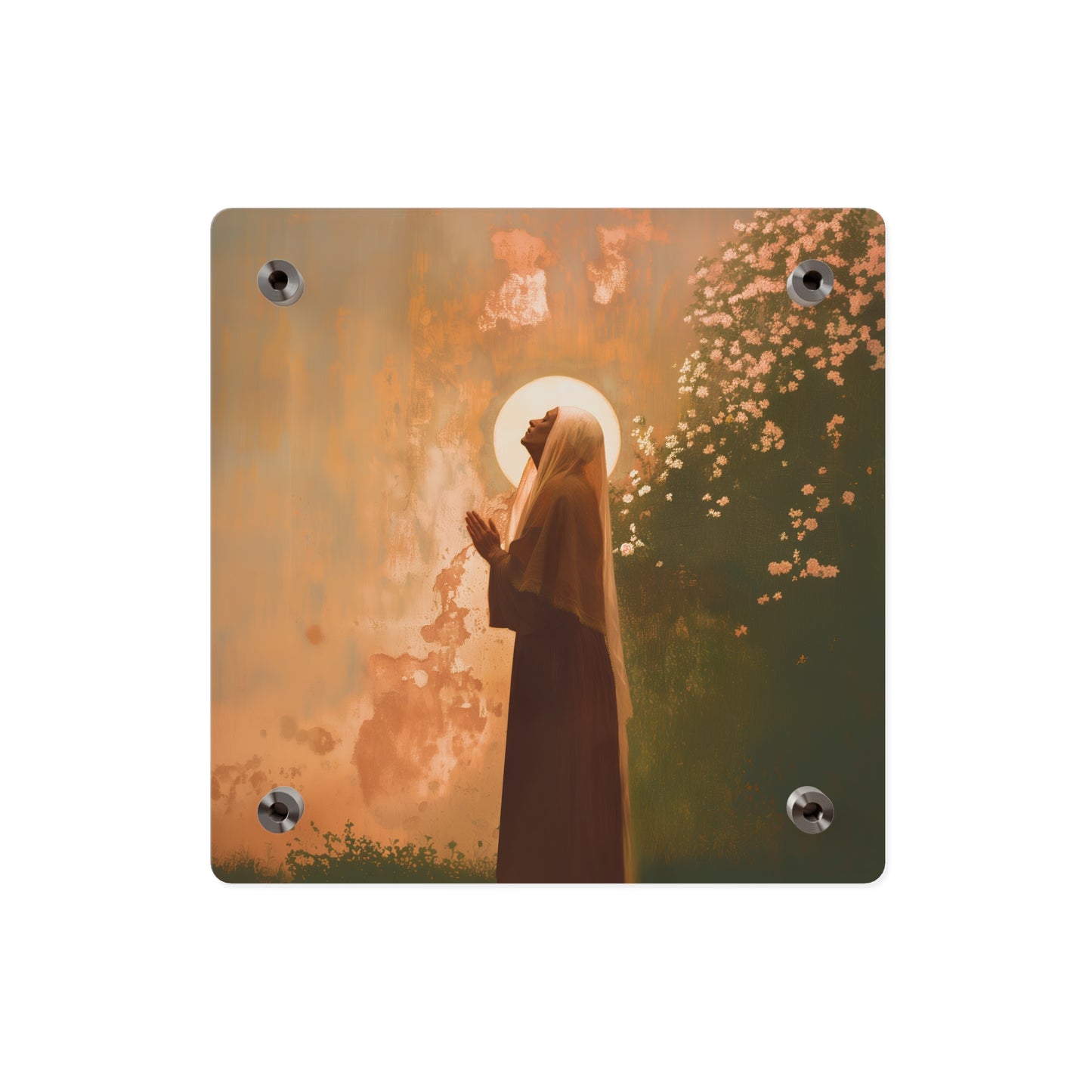Saint Monica Wall Art Panel - Ready to Hang Acrylic Print - Catholic Saint Art - Patron Saint Print - No Frame needed