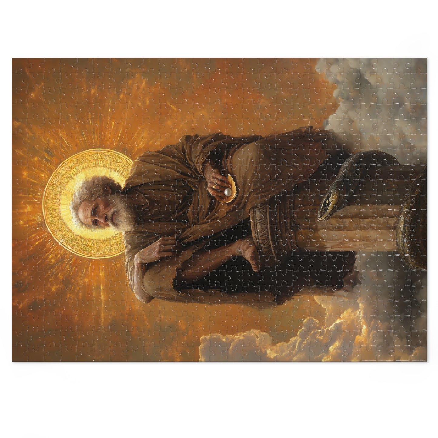 Saint Simeon Stylites - Puzzle and Keepsake Tin - Religious (30, 110, 252, 500,1000) - Religious Puzzle - Gifts for Catholic Families