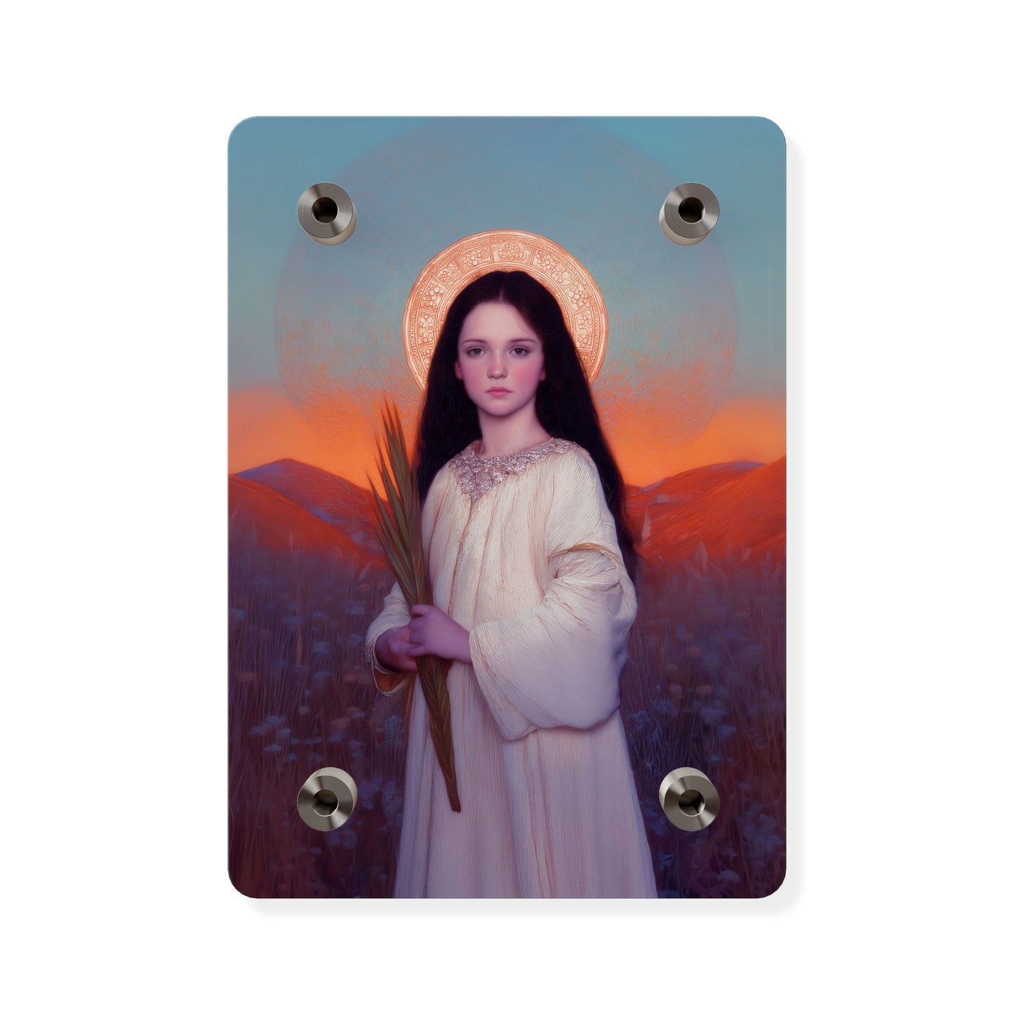 Saint Hope  Wall Art Panel - Ready to Hang Acrylic Print - Catholic Saint Art - Patron Saint Print - Martyr of the Church Art