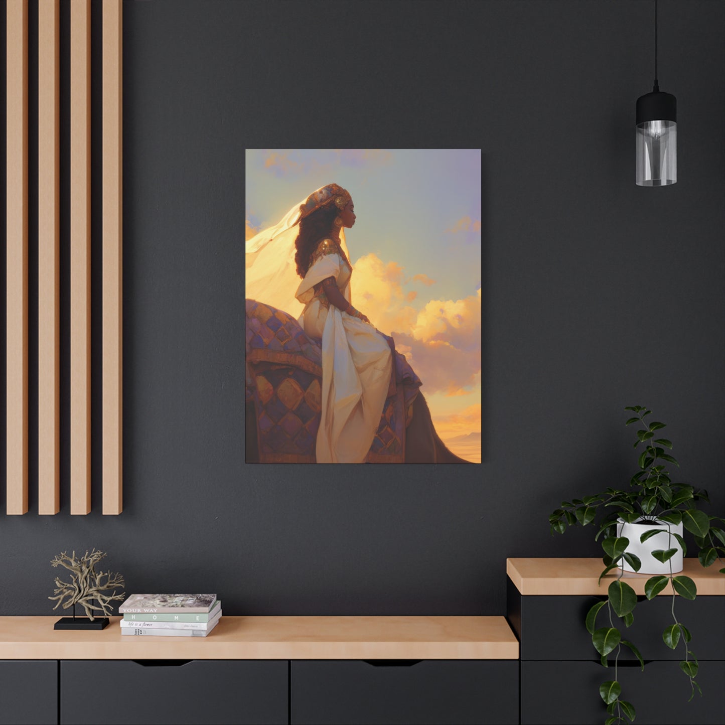 Queen of Sheba - Gallery Wrapped Canvas - Print - Religious Art for your Home - Catholic Art