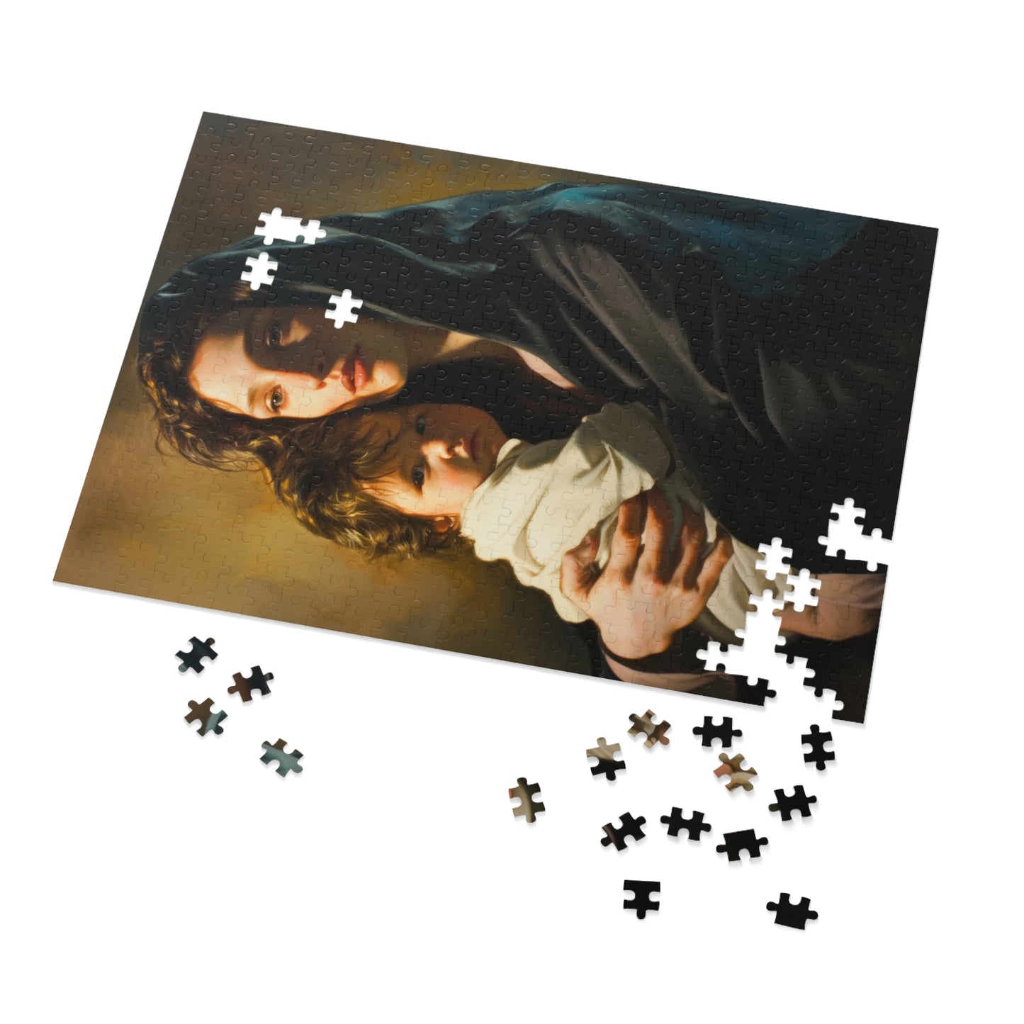 A mother's Gentle Embrace - Mary and The Christ Child - Puzzle and Keepsake Tin - Religious (30, 110, 252, 500,1000) - Catholic Families
