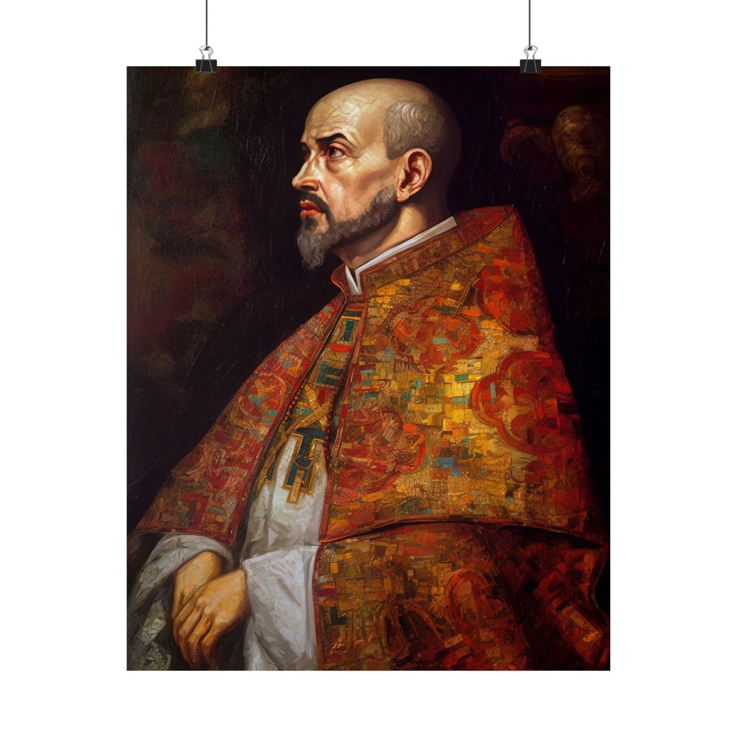 Saint Ignatius of Loyola - Sanctified Souls Print - Multiple Sizes - Premium Matte Vertical Posters