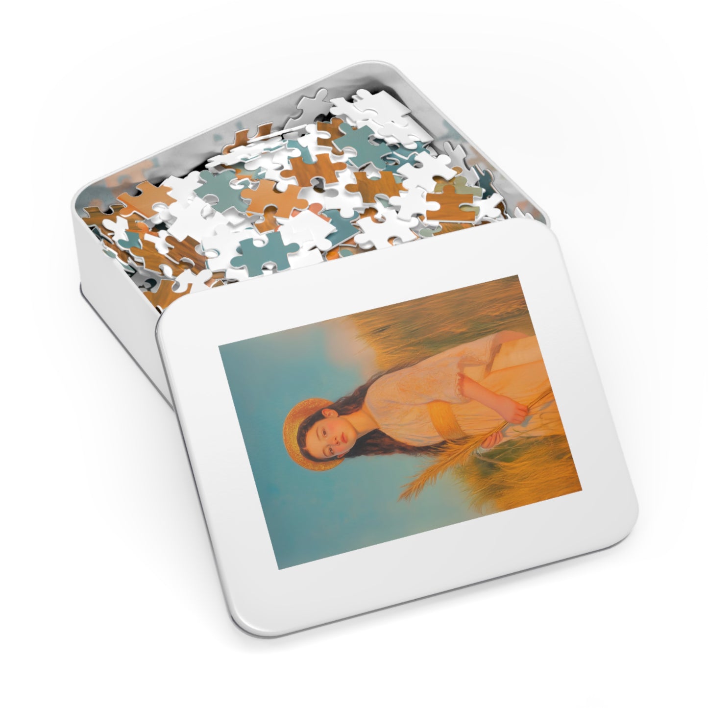 Saint Faith - Puzzle and Tin - Religious Jigsaw Puzzle (30, 110, 252, 500,1000) - Gift Catholic Families - Martyr of the Church