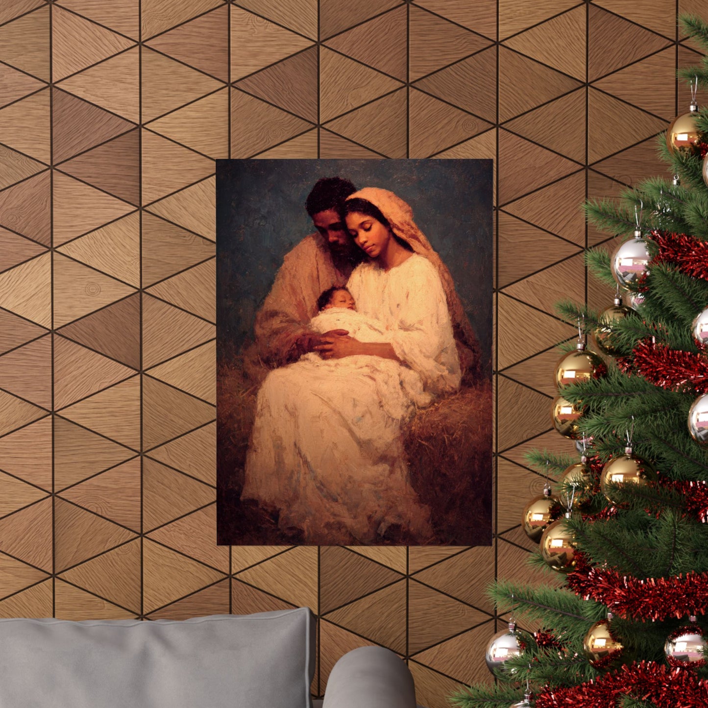Love Made Visible in the Holy Family - Sanctified Souls Print - Multiple Sizes - Premium Matte Vertical Posters
