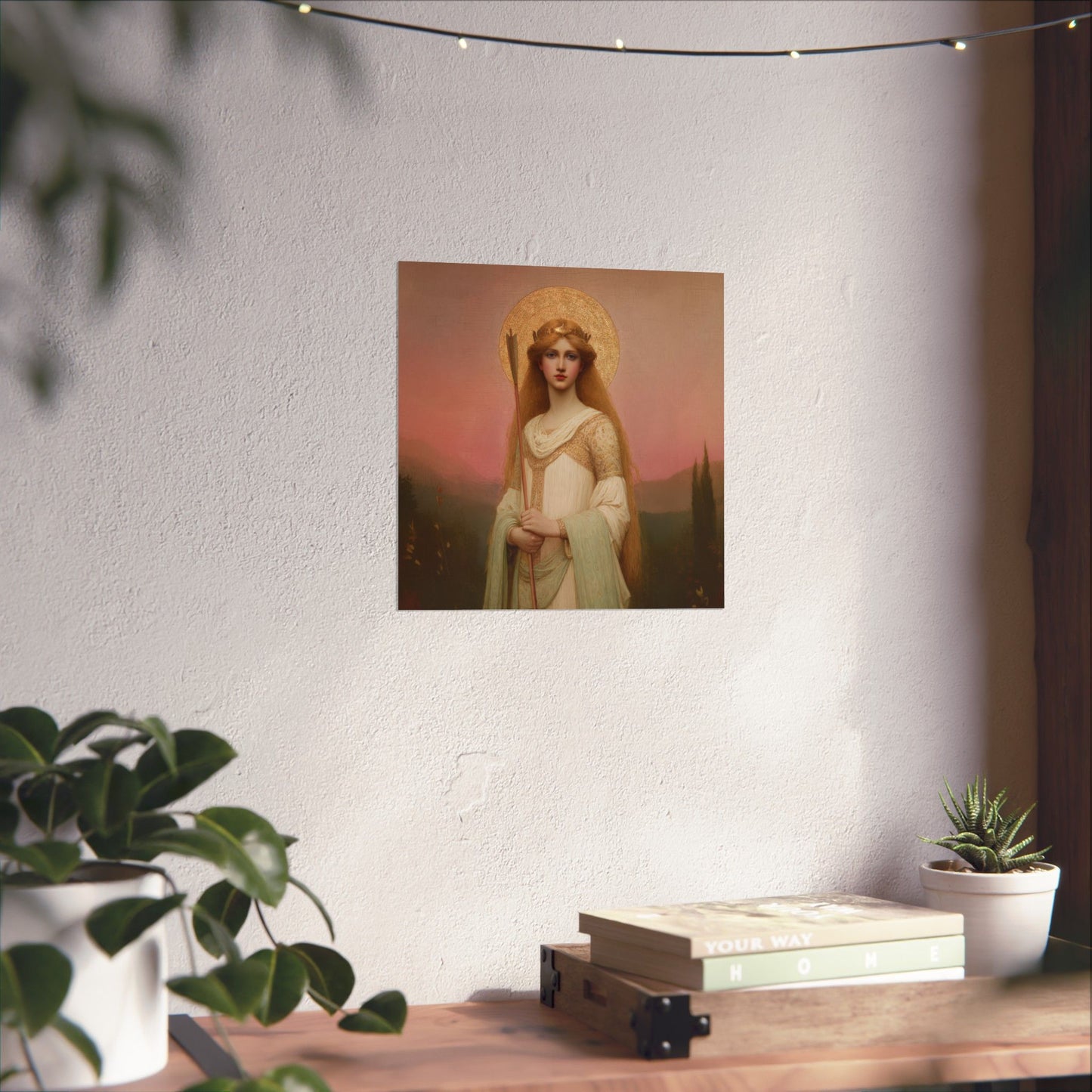 Saint Ursula -  Catholic Art - Multiple Sizes - Premium Posters - Catholic Art - Christian Home - Catholic Saint Art