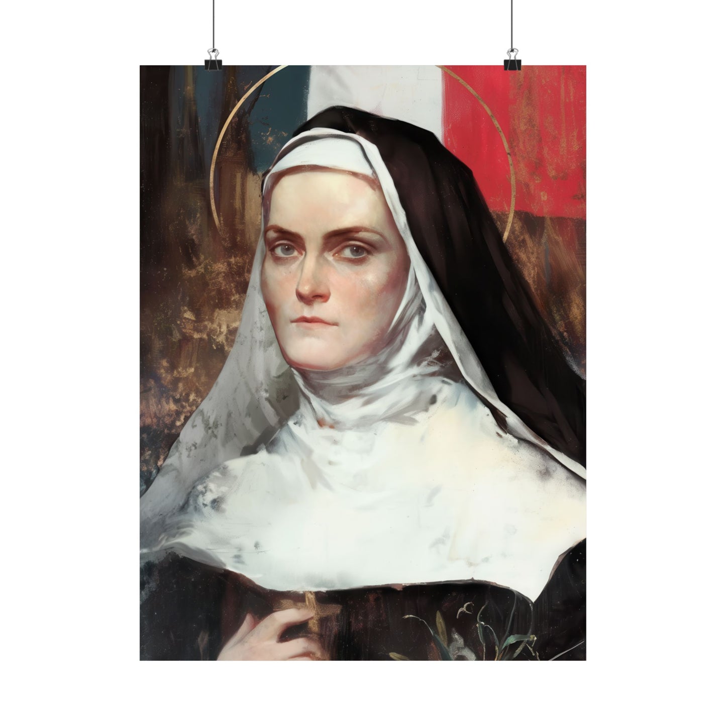 Saint Jeanne-Antide Thouret - Sanctified Souls Print - Multiple Sizes - Premium Posters - Catholic Art - Christian Home Decor Artwork