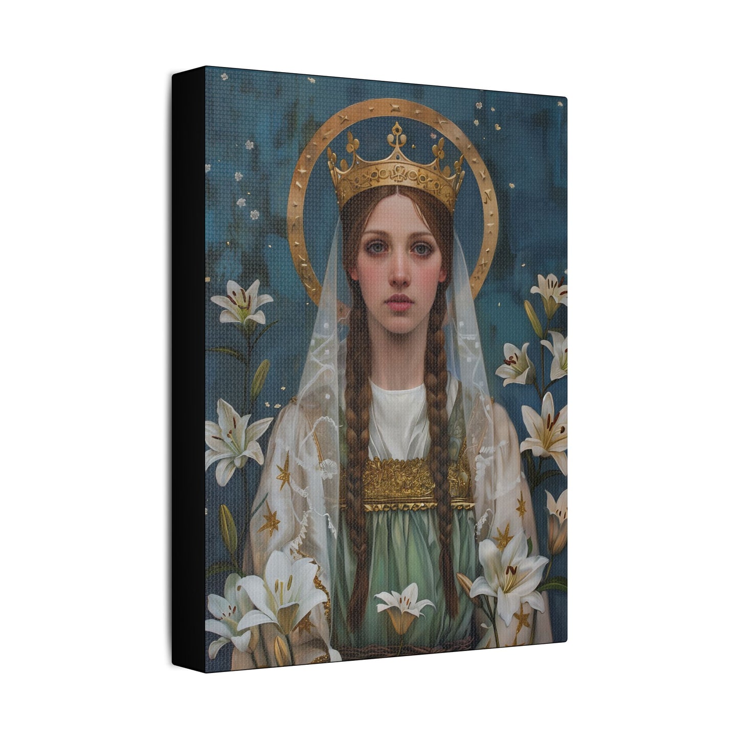 Saint Isabel of France - Museum Wrapped Canvas - Sanctified Souls Print - Religious Art - Catholic Saint