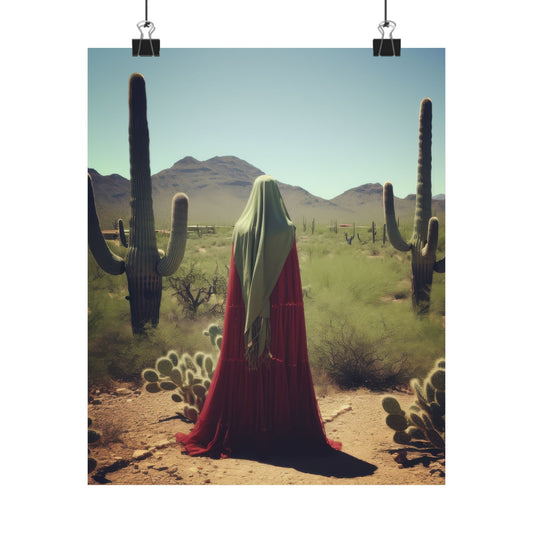 Saint Melania the Elder, Desert Mother Poster Print - Sanctified Souls Print - Multiple Sizes - Premium Posters - Catholic Art