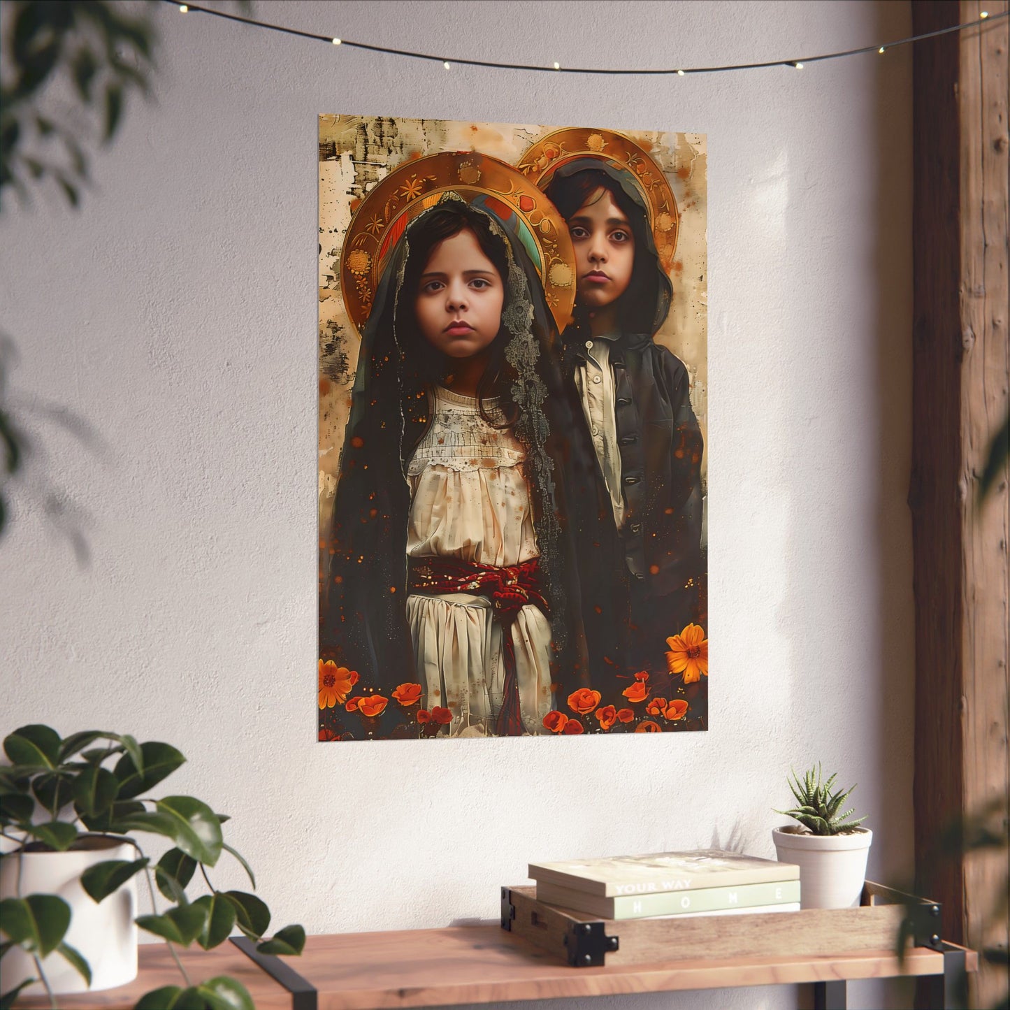 Saints Jacinta and Francisco Marto - Sanctified Souls Print - Multiple Sizes - Premium Matte Vertical Posters