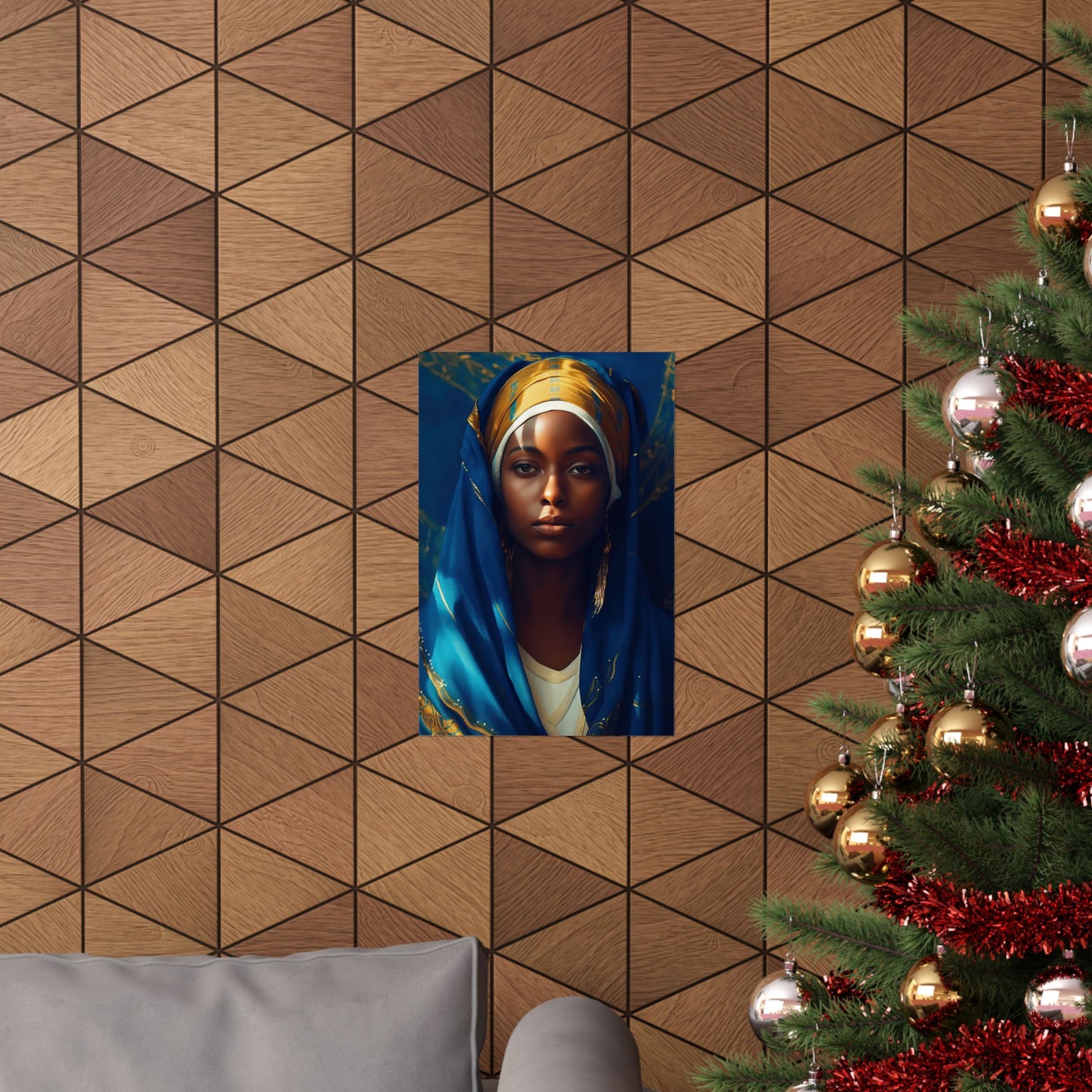 Mary the Blessed Virgin - Sanctified Souls Print - Multiple Sizes - Premium Matte Vertical Posters - Virgin Mary - Black Madonna Art