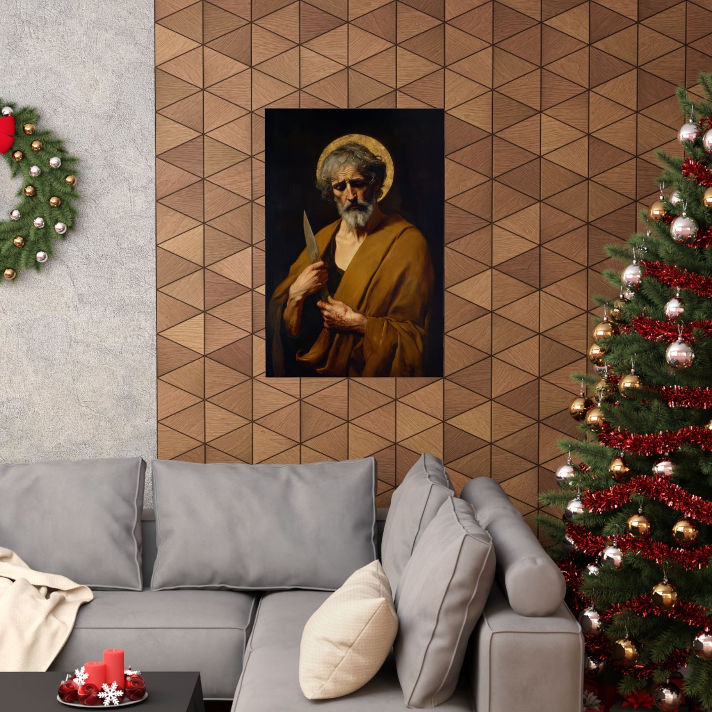 Saint Bartholomew the Apostle - Sanctified Souls Print - Multiple Sizes - Premium Posters - Catholic Art - Christian Home Decor Artwork