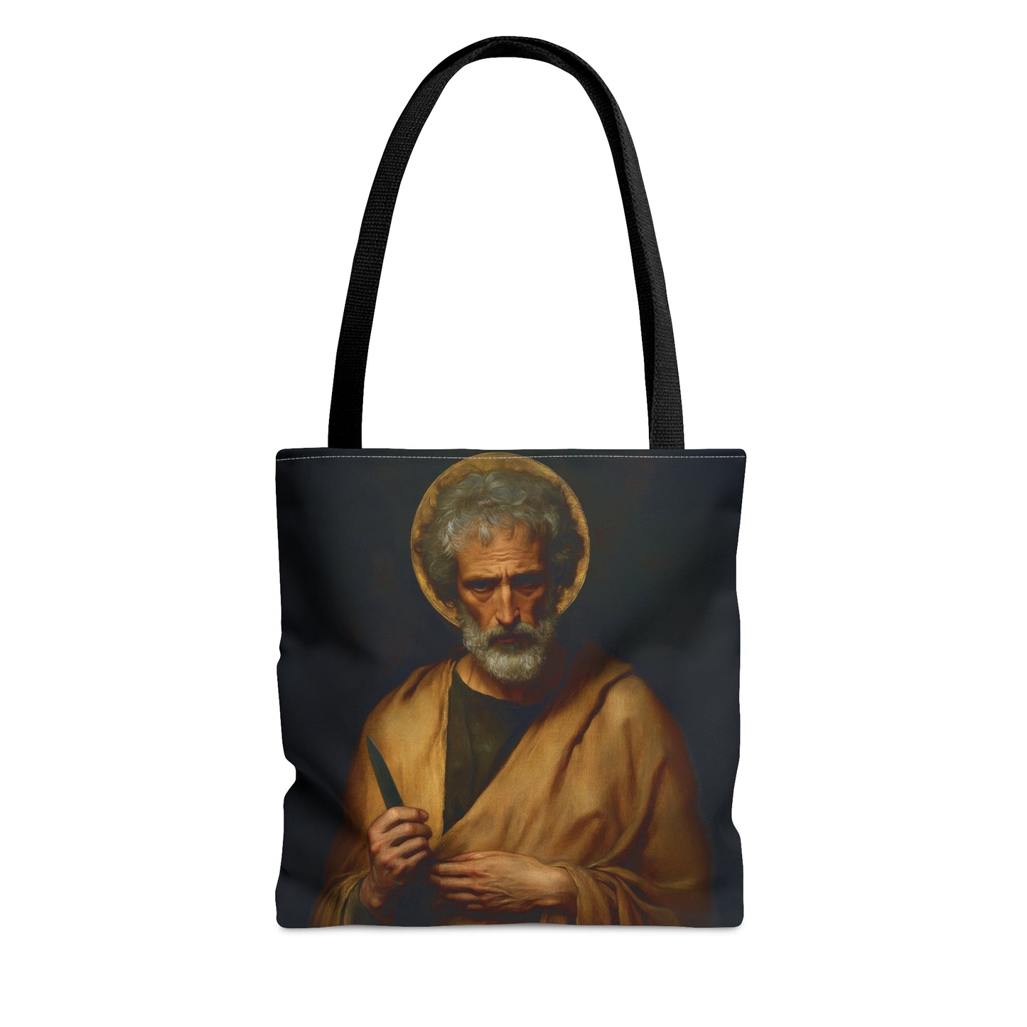 Saint Bartholomew the Apostle - Tote Bag - Large Medium Small Faith Art Bag - Re usable Tote Purse - Double Sided - Catholic Art Bag