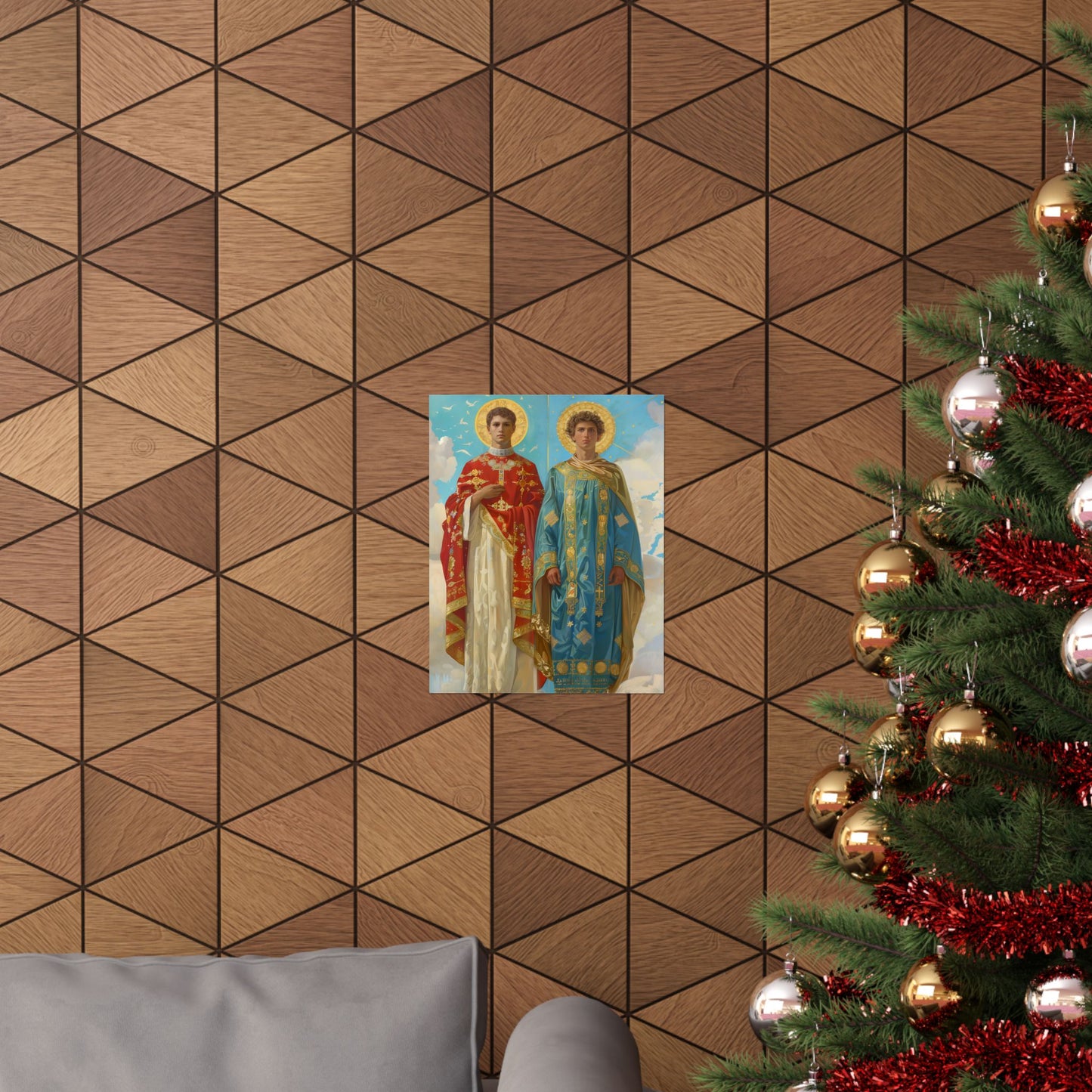 Saints Faustinus and Jovita - Sanctified Souls Print - Multiple Sizes - Premium Matte Vertical Posters - Catholic Art for the home