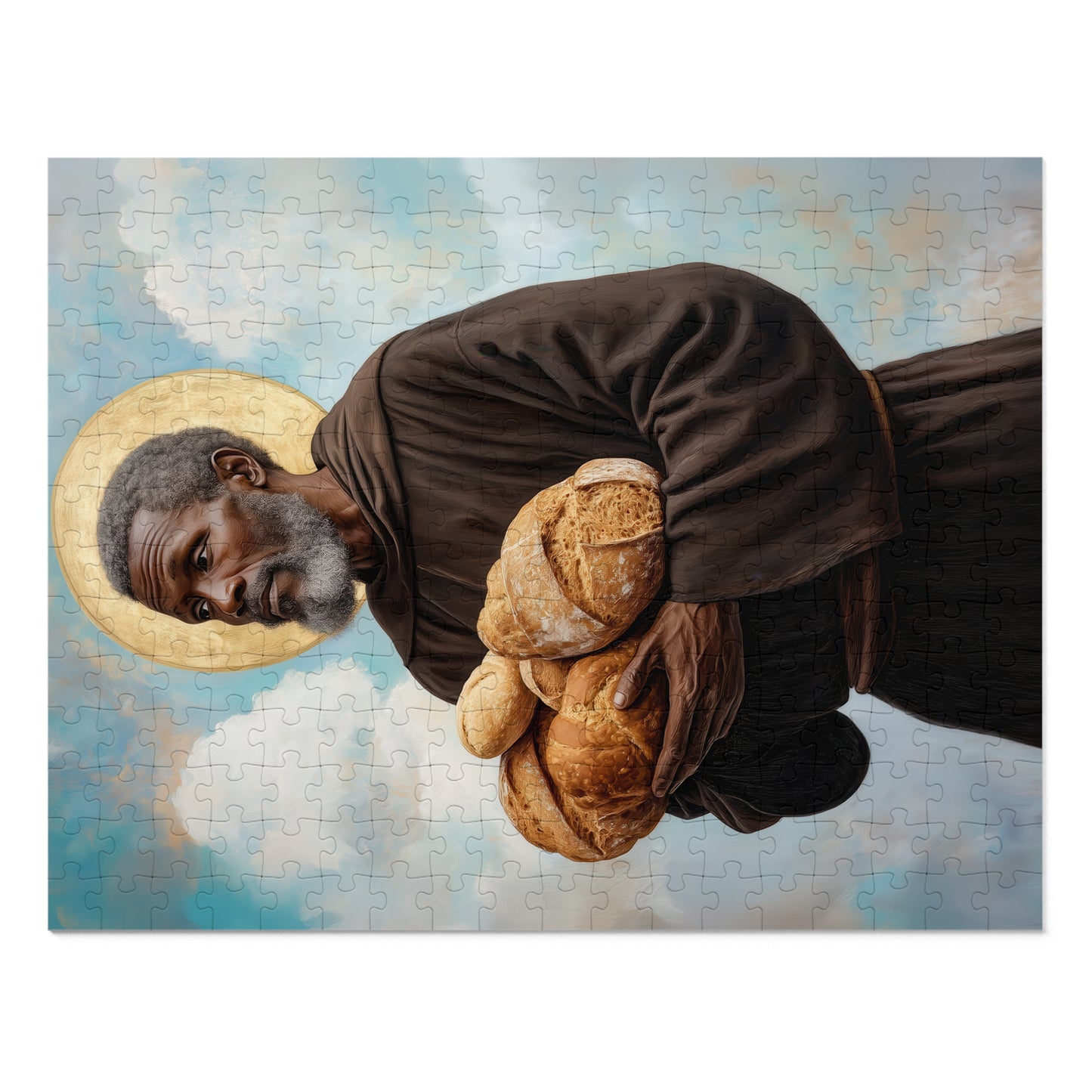 Saint Benedict the Moor - Puzzle and Keepsake Tin - Religious Jigsaw Puzzle (30, 110, 252, 500,1000-Piece) - Religious Puzzle