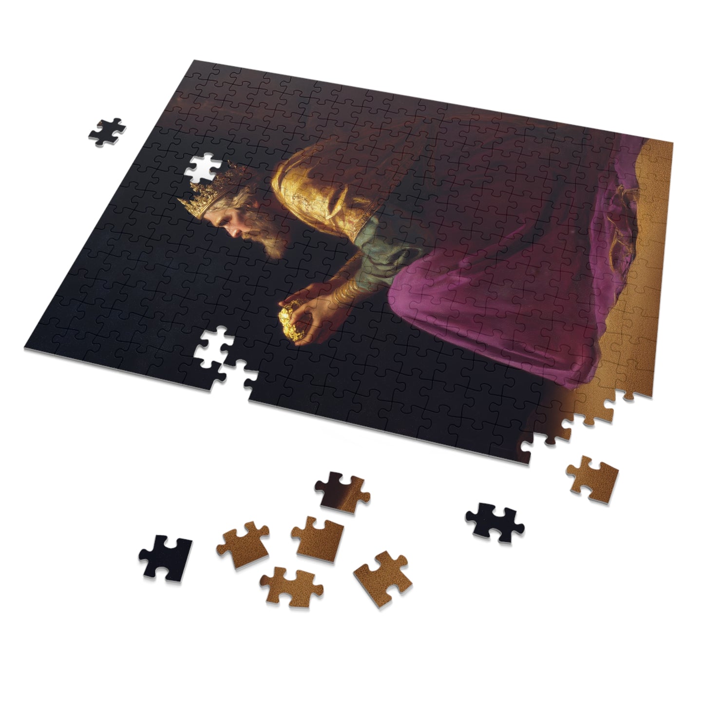 Melchior and the Gift Fit for a King - 3 Wise Men - Puzzle and Keepsake Tin - Religious Jigsaw Puzzle (30, 110, 252, 500,1000-Piece)