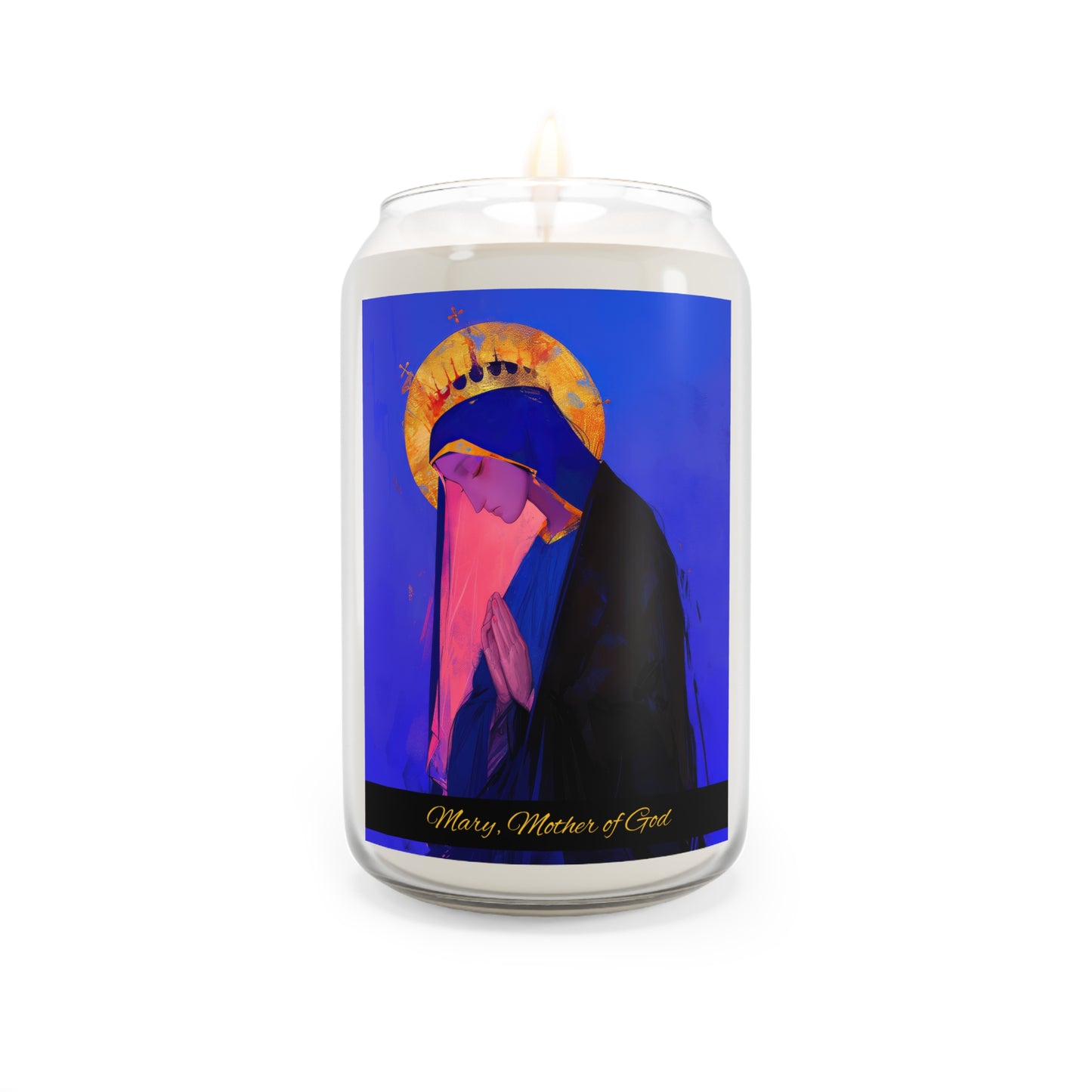 Mary, Mother of God - Blessed Among Women - Scented Prayer Candle, 13.75oz -  Candle - Catholic Art - prayer room Scented Candle - Religious
