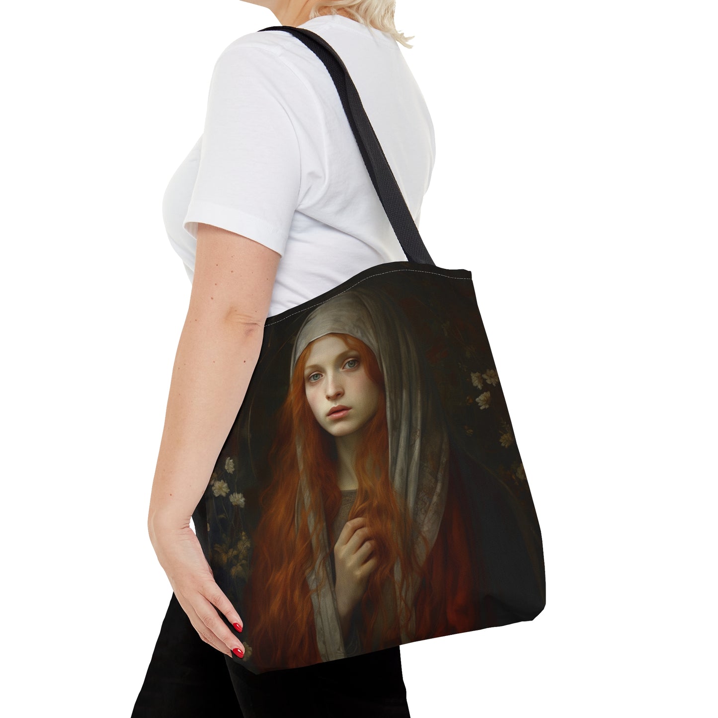 Saint Mary Magdalene Tote Bag - Purse - Three sizes - Large Medium Small Art Bag - Catholic faith carry-all purse - Double Sided