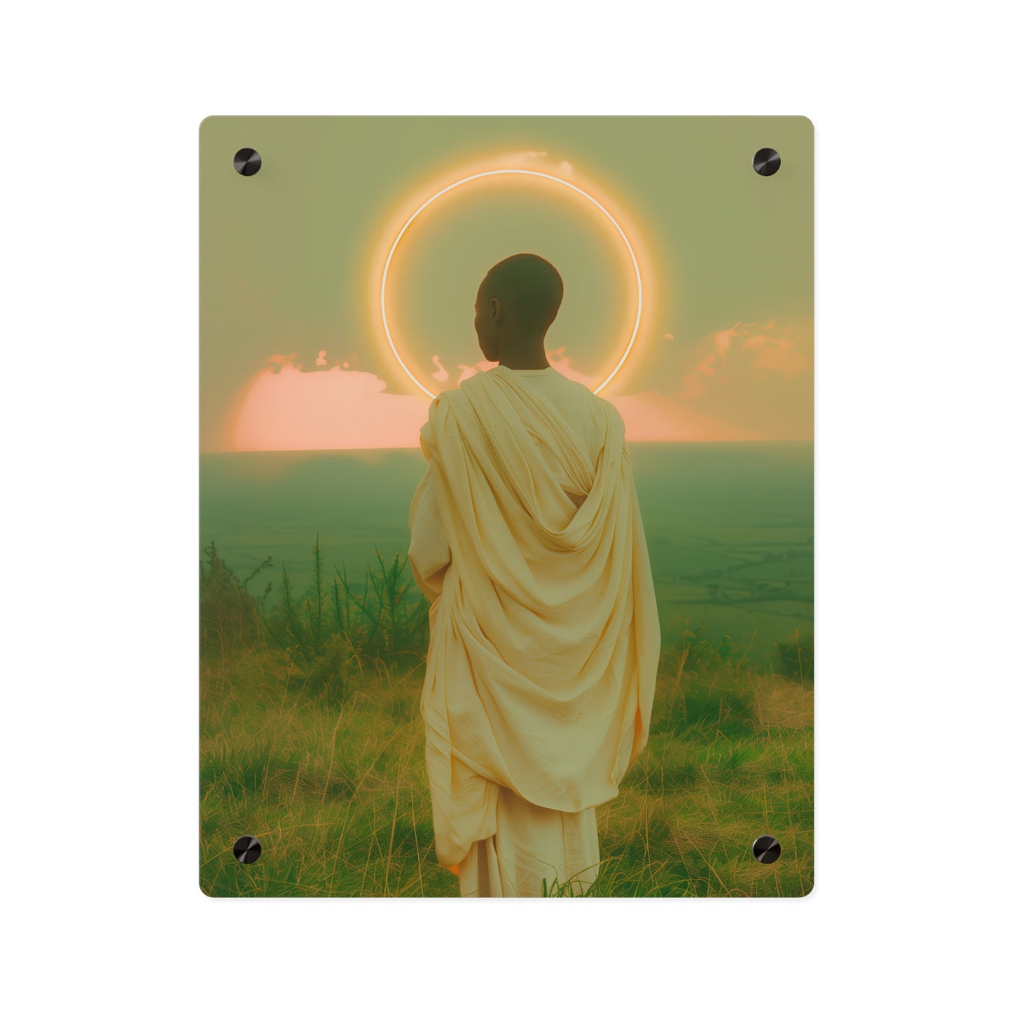 Saint Charles Lwanga Wall Art Panel - Ready to Hang Acrylic Print - Catholic Saint Art - Patron Saint Print - No Frame needed