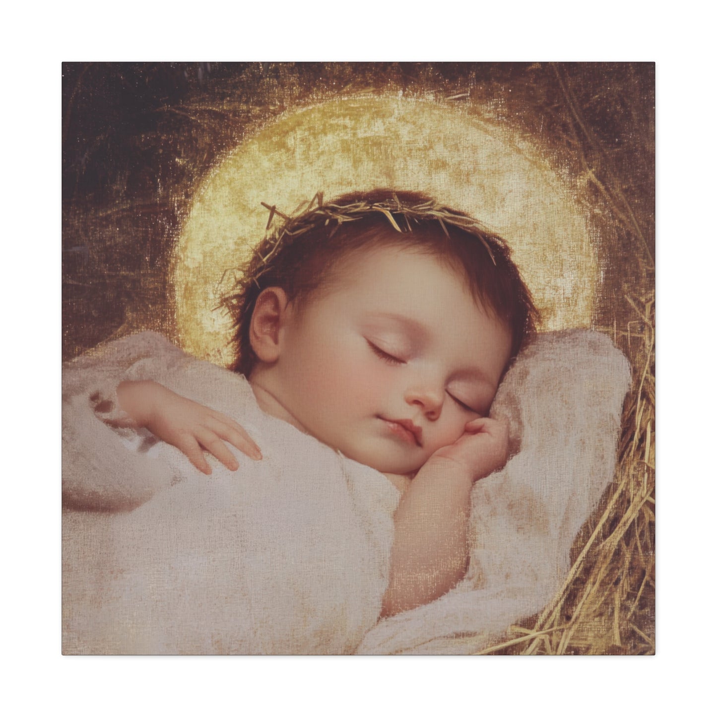 The Christ Child Born Into the Quiet of the World - Gallery Wrapped Canvas - Print - Religious Art for your Home - Catholic Art Print