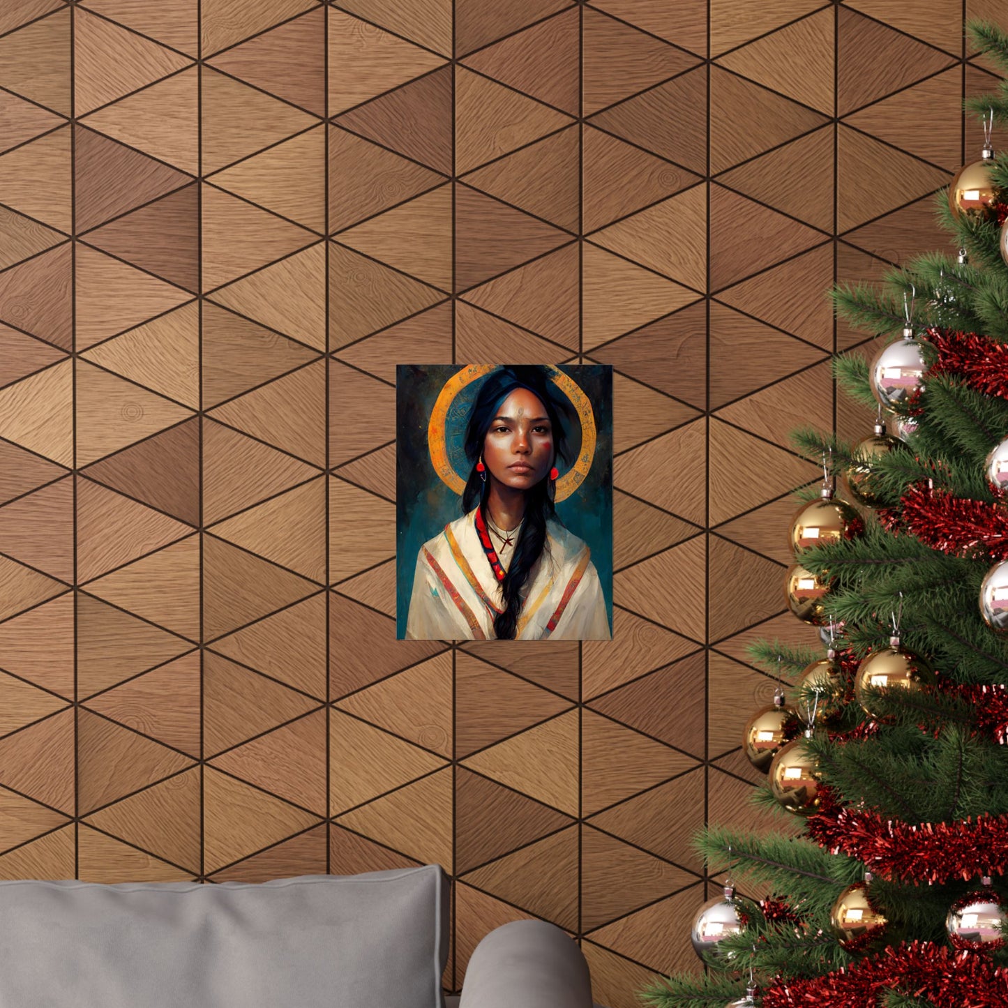 Saint Kateri Tekakwitha - Sanctified Souls Print - Multiple Sizes - Premium Matte Vertical Posters