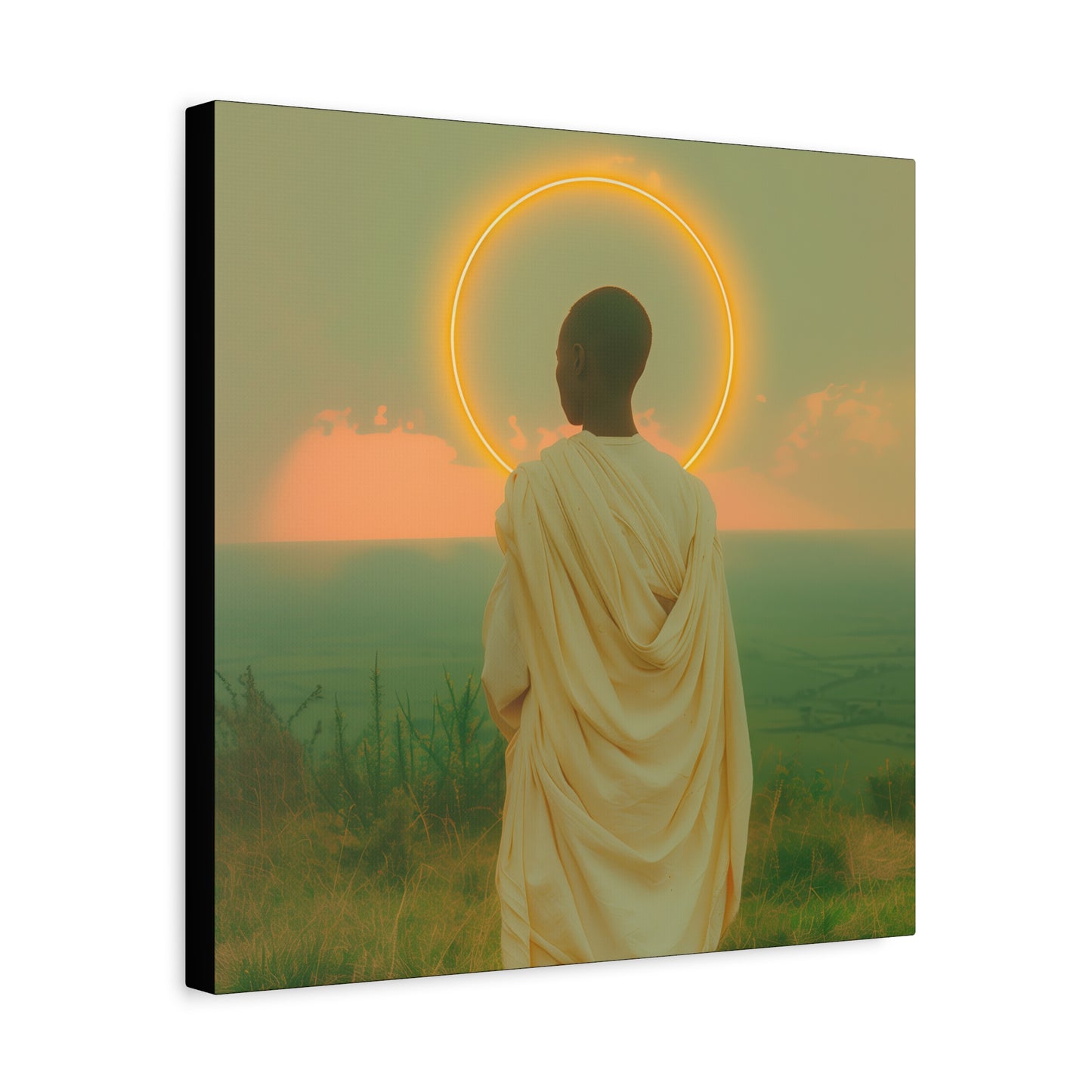 Saint Charles Lwanga -  Museum Wrapped Canvas - Sanctified Souls Print - Religious Art for your Home - Catholic Patron Saint Art