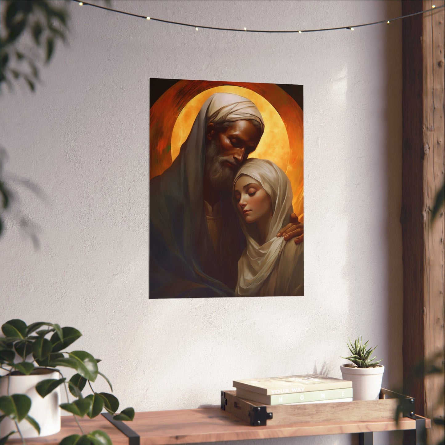 Saint Joachim and Saint Anne - Sanctified Souls Print - Multiple Sizes - Premium Matte Vertical Posters