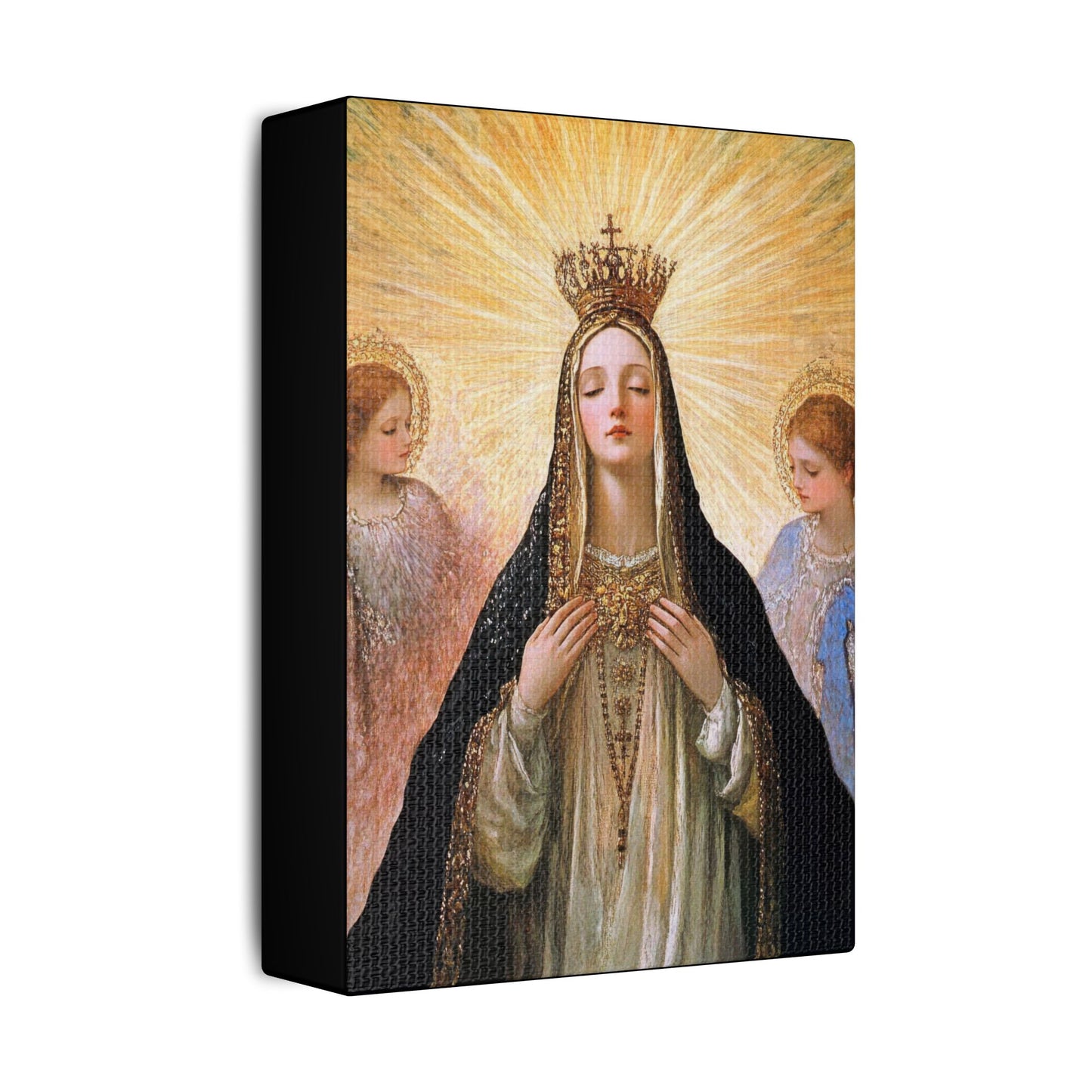 Divine Majesty: The Crowning of the Queen of Heaven - Gallery Wrapped Canvas - Print - Religious Art for your Home - Christian print