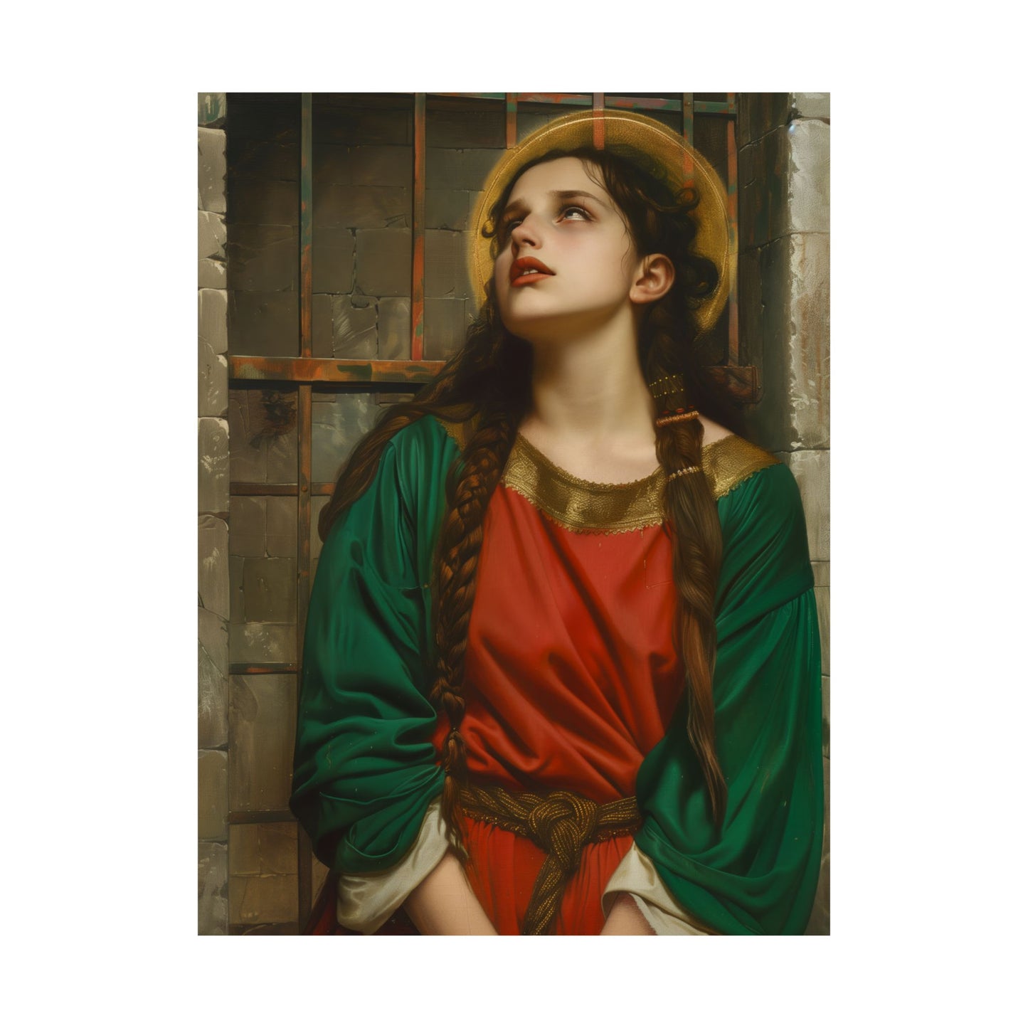 Saint Juliana of Nicomedia - Sanctified Souls Print - Multiple Sizes - Premium Matte Vertical Posters - Catholic Art for the home