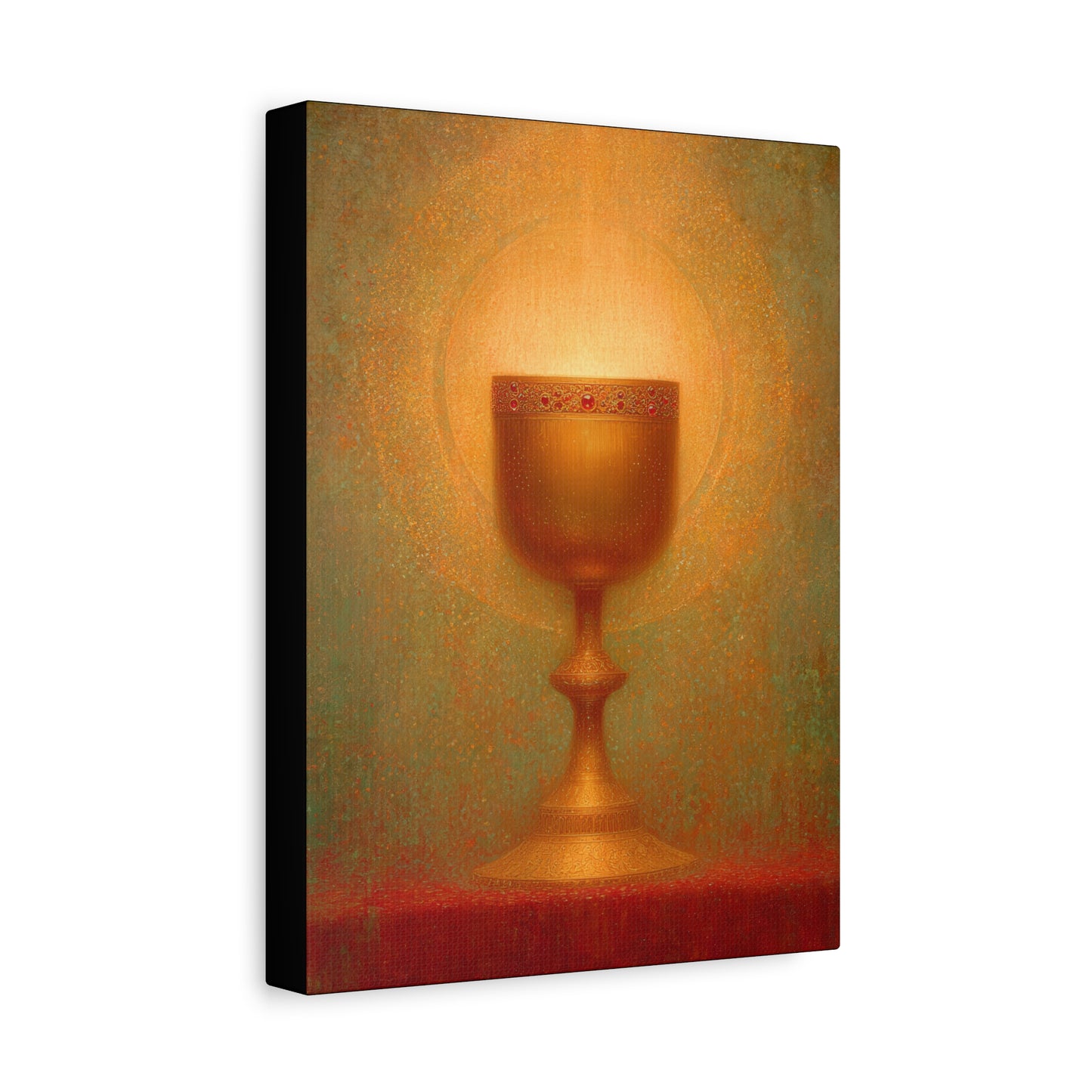 Chalice of the Lamb, Light of the World - The Holy Grail - Gallery Wrapped Canvas - Print - Religious Art for your Home - Catholic Art