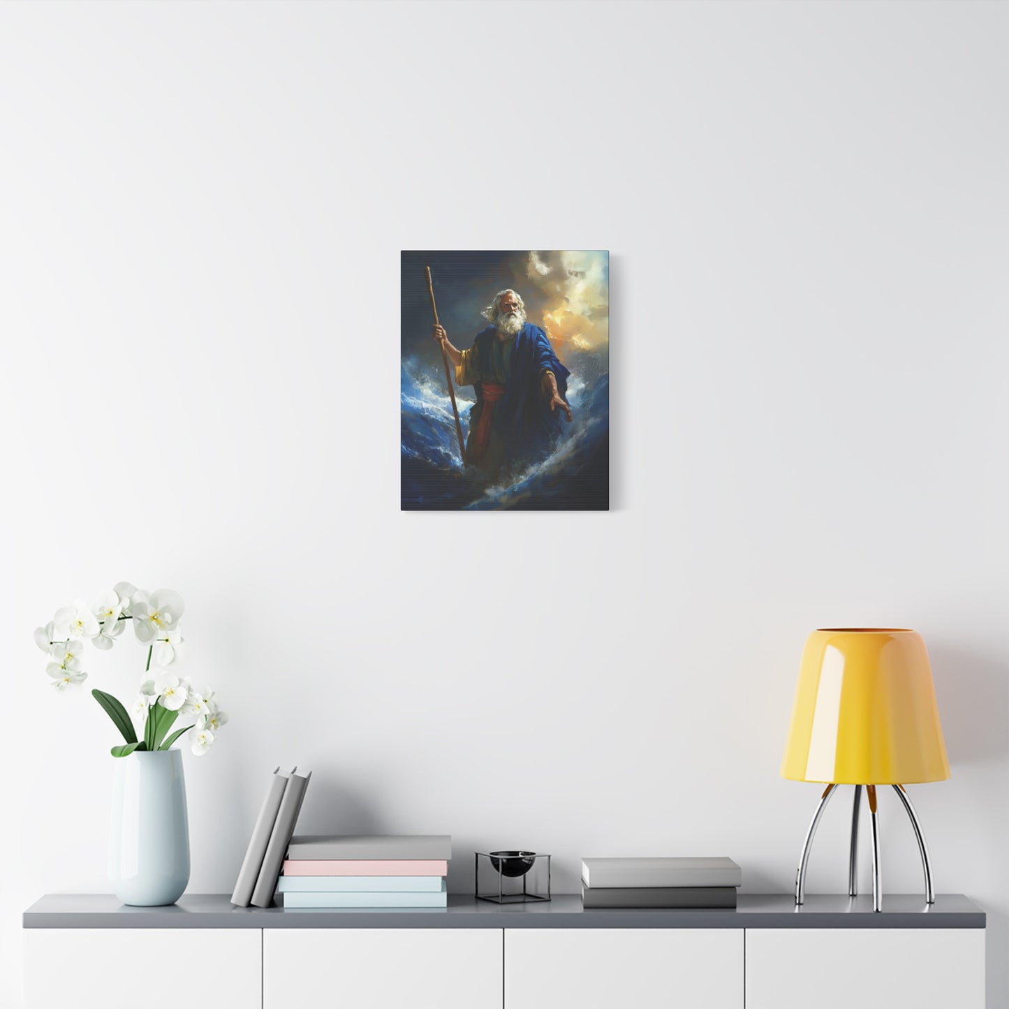 Moses Before the Trembling Sea - Gallery Wrapped Canvas - Print - Religious Art for your Home - Catholic Art