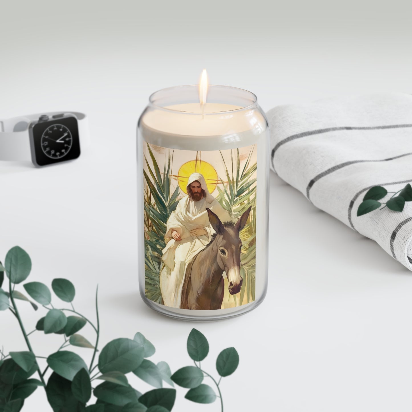 Benedictus Qui Venit (Blessed is He who comes) - Scented Prayer Candle, 13.75oz - Tall Size - Religious Prayer Candle - Catholic Art