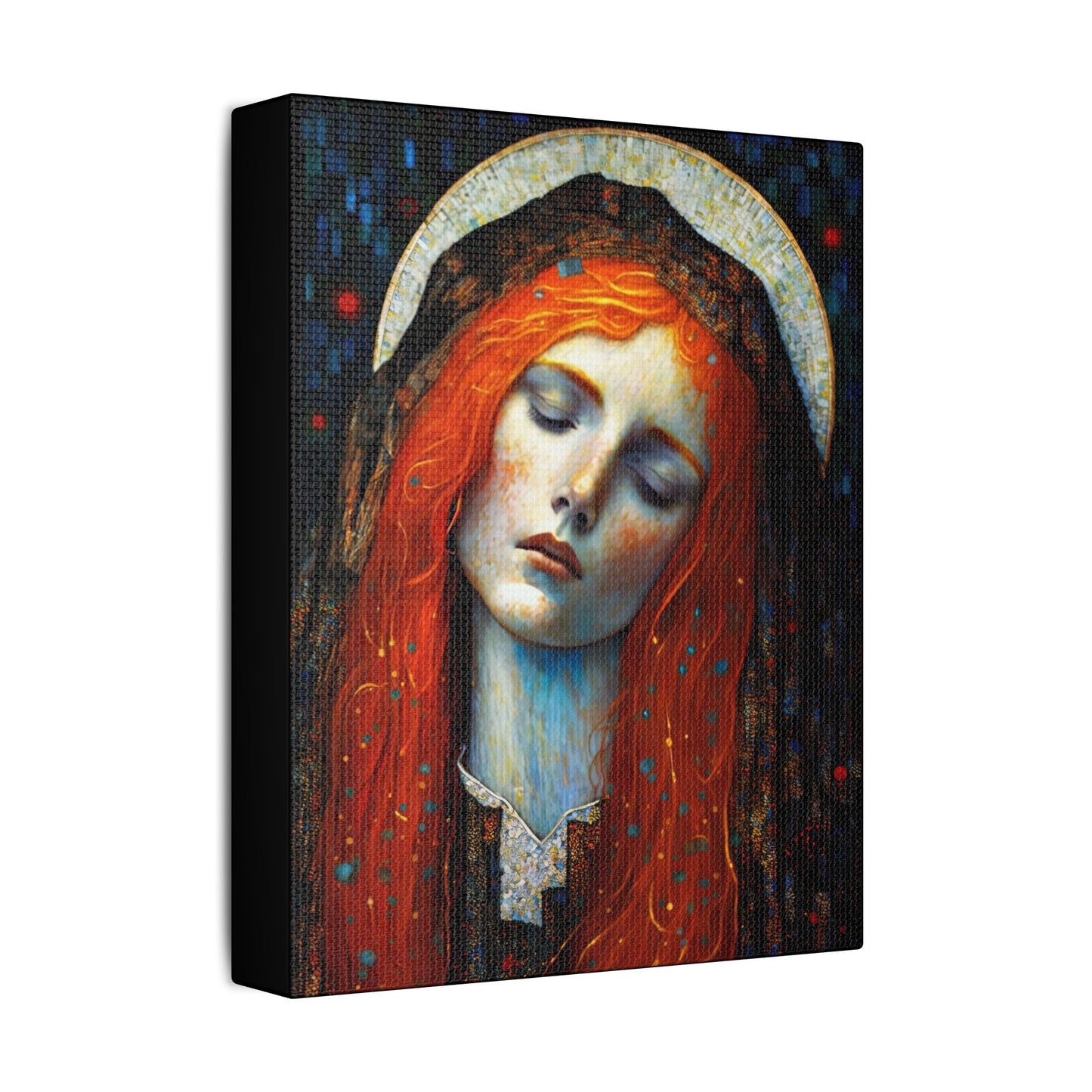 Embracing Grace - Saint Mary Magdalene Canvas Print - Multiple Sizes - Catholic Home art - Museum Wrapped Canvas - Sanctified Souls Print