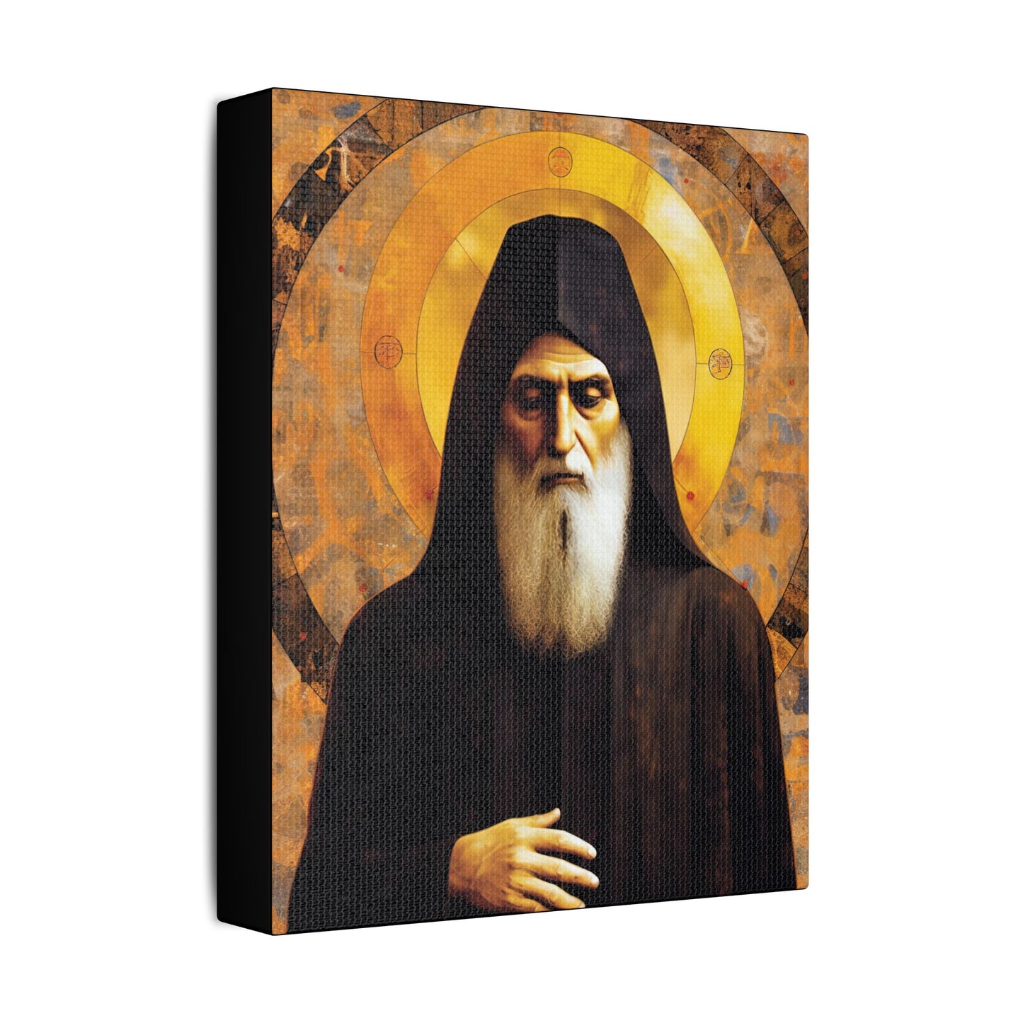 Saint Charbel Makhlouf Canvas Print - Multiple Sizes - Catholic Home art - Museum Wrapped Canvas - Sanctified Souls Print - Saint Sharbel
