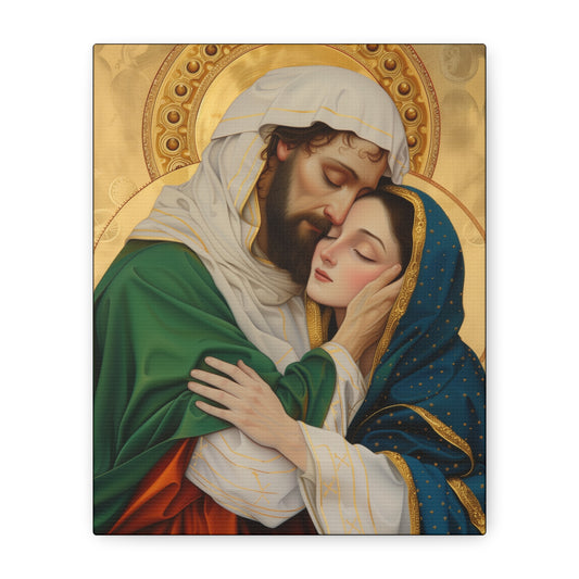 Saints Aquila and Priscilla - Museum Wrapped Canvas - Sanctified Souls Print - Religious Art for your Home - Religious Wall Art - Print