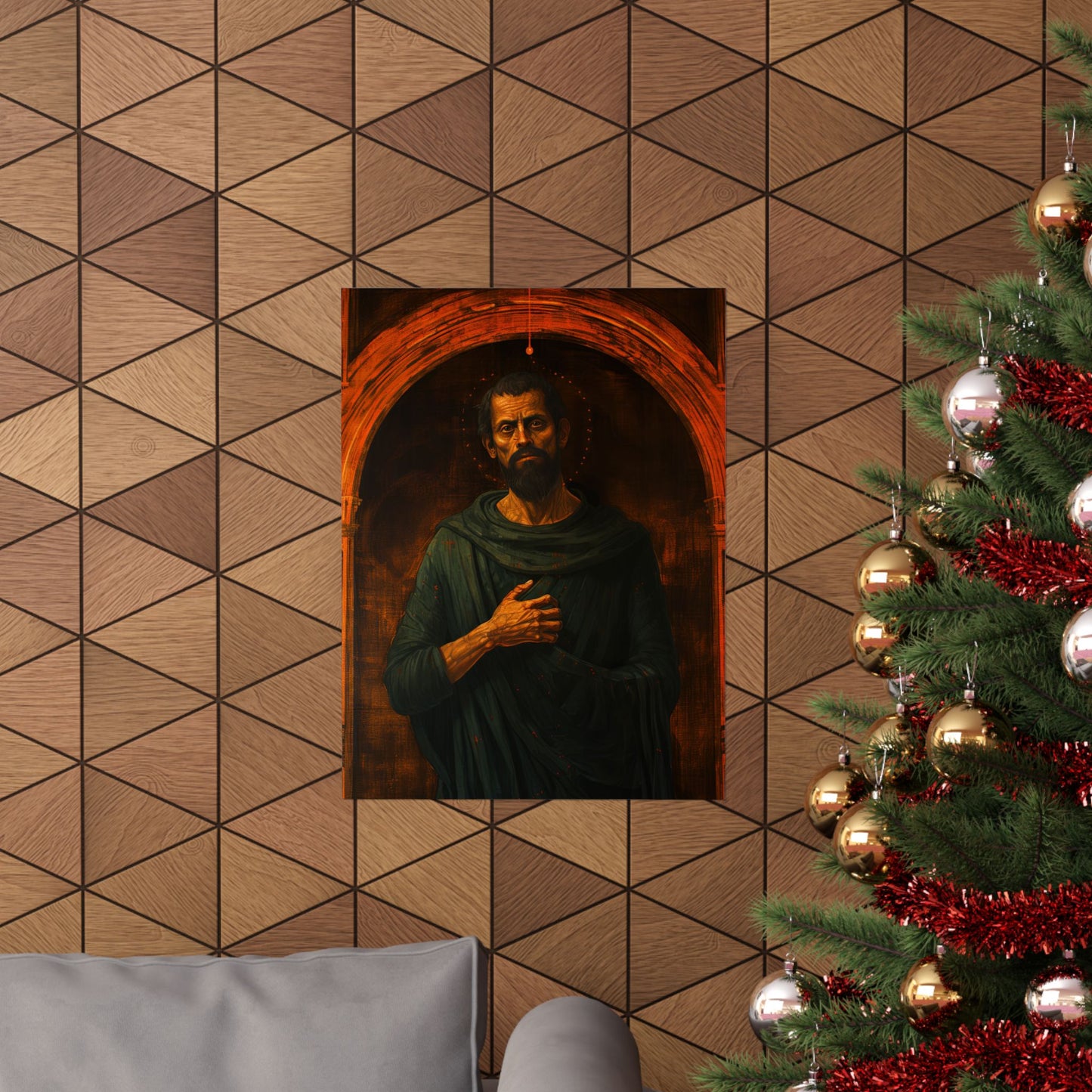 Saint Bartholomew the Apostle - Sanctified Souls Print - Multiple Sizes - Premium Matte Vertical Posters
