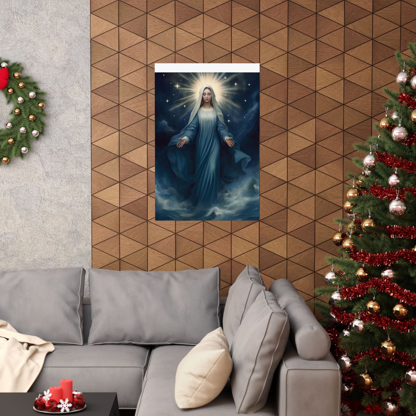 Our Lady, Star of the Sea - Sanctified Souls Print - Multiple Sizes - Premium Matte Vertical Posters - Stella Maris Print