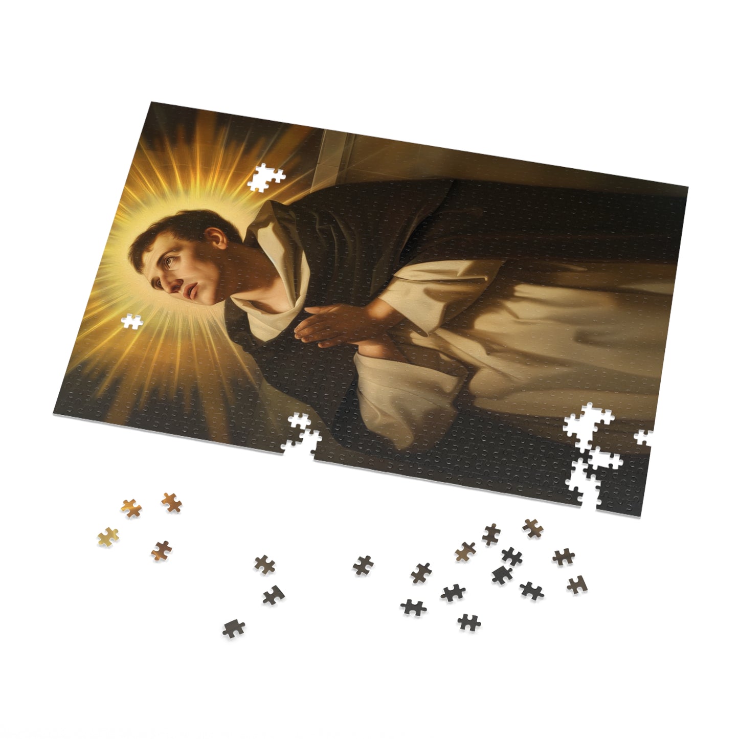 Saint Thomas Aquinas - Puzzle and Keepsake Tin - Religious Jigsaw Puzzle (30, 110, 252, 500,1000-Piece) - Religious Puzzle