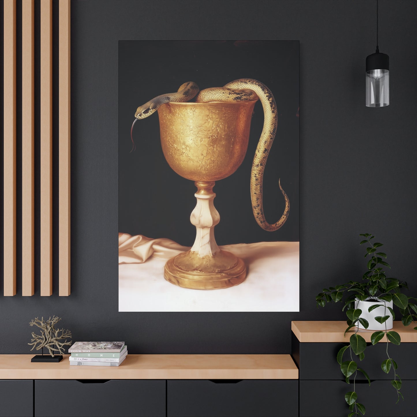 Saint John's Chalice - Gallery Wrapped Canvas - Print - Religious Art for your Home - Catholic