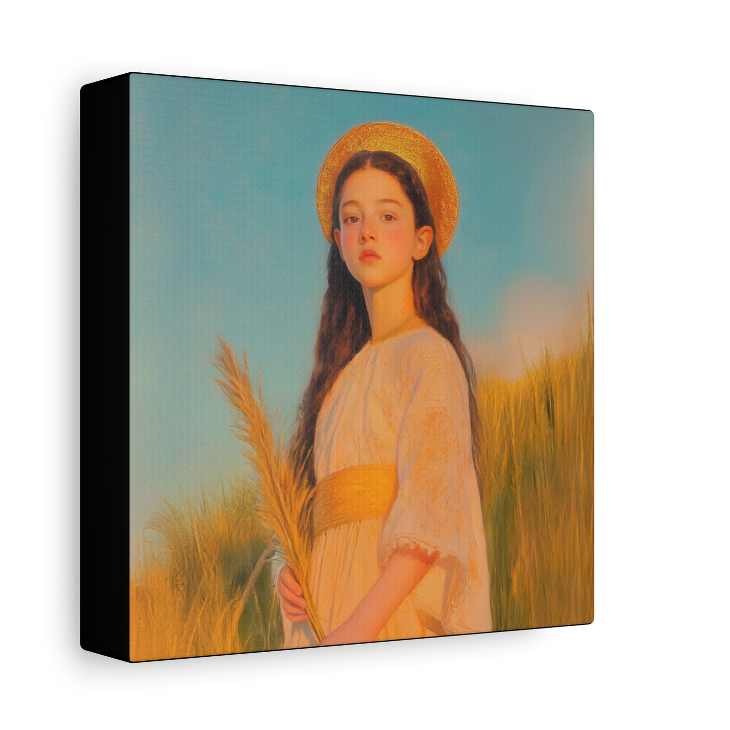 Saint Faith - Multiple Sizes - Catholic Home art - Museum Wrapped Canvas - Sanctified Souls Print - Martyr Saint