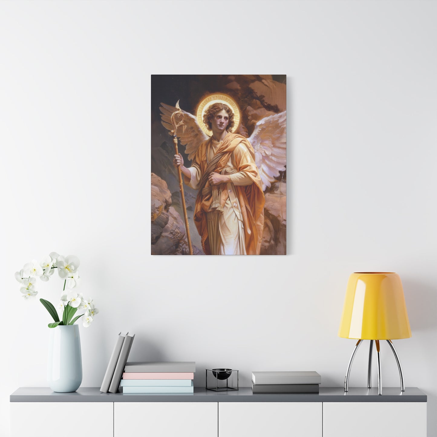 Saint Raphael the Archangel - Gallery Wrapped Canvas - Print - Religious Art for your Home - Catholic
