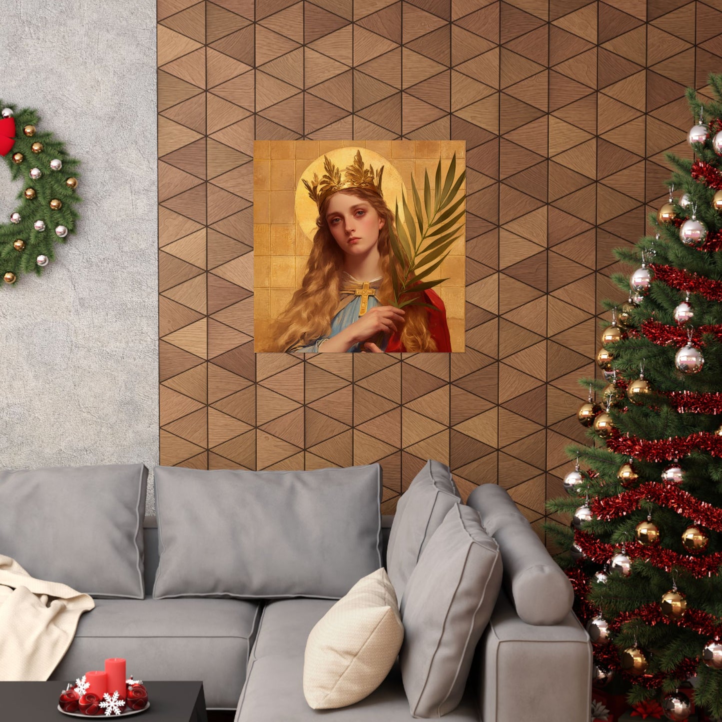 Saint Agrippina - Sanctified Souls Print - Multiple Sizes - Premium Matte Vertical Posters