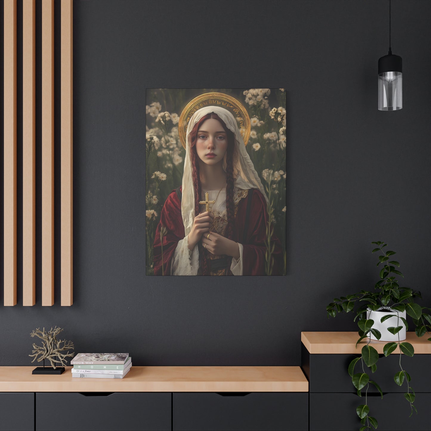Saint Hilaria - Gallery Wrapped Canvas - Print - Religious Art for your Home - Catholic Art