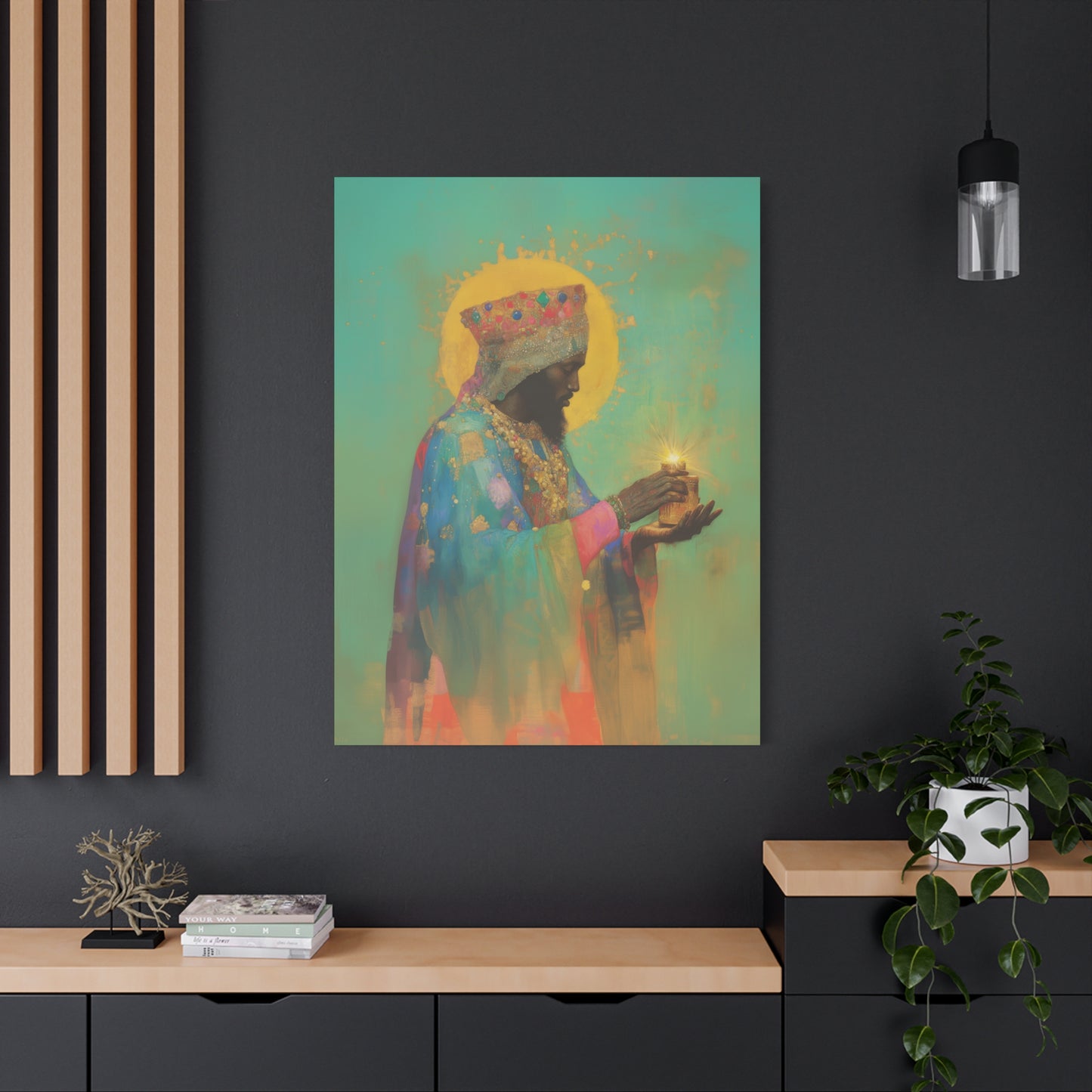 Balthazar and the Gift of Foretold Sorrow - 3 Wise Men - Gallery Wrapped Canvas - Print - Religious Art for your Home - Catholic