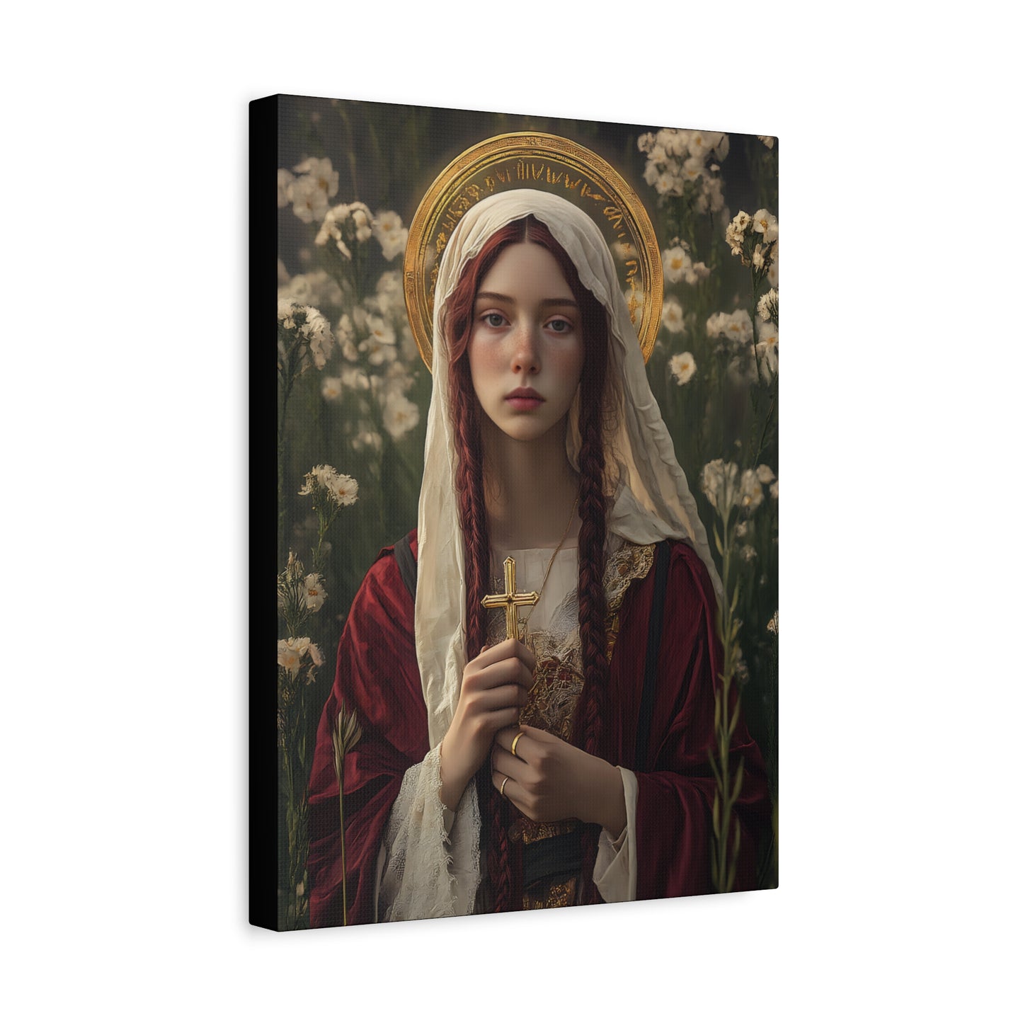 Saint Hilaria - Gallery Wrapped Canvas - Print - Religious Art for your Home - Catholic Art