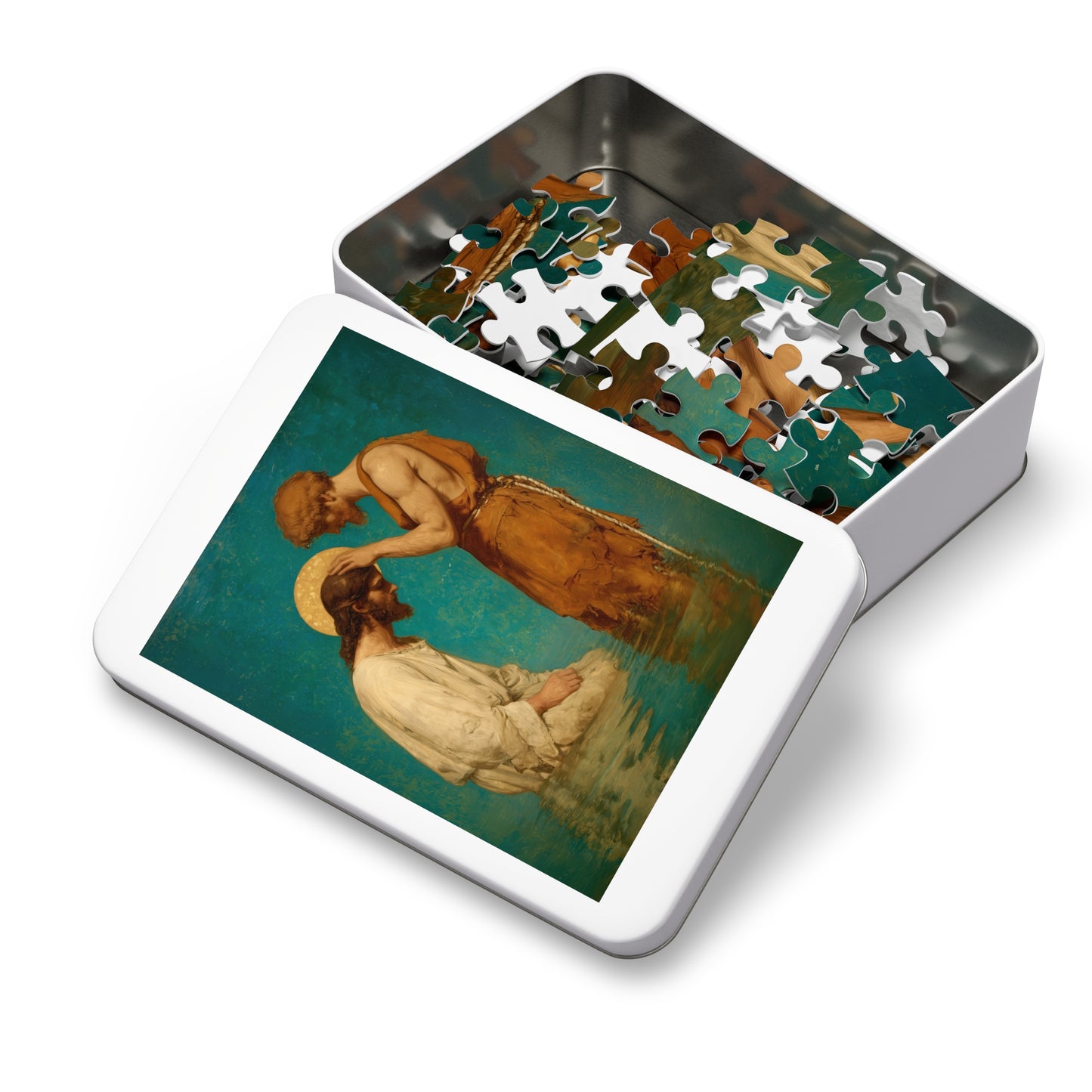 Saint John the Baptist, The Prophet and the Promise - Puzzle & Keepsake Tin - Religious Jigsaw Puzzle (30, 110, 252, 500,1000-Piece)