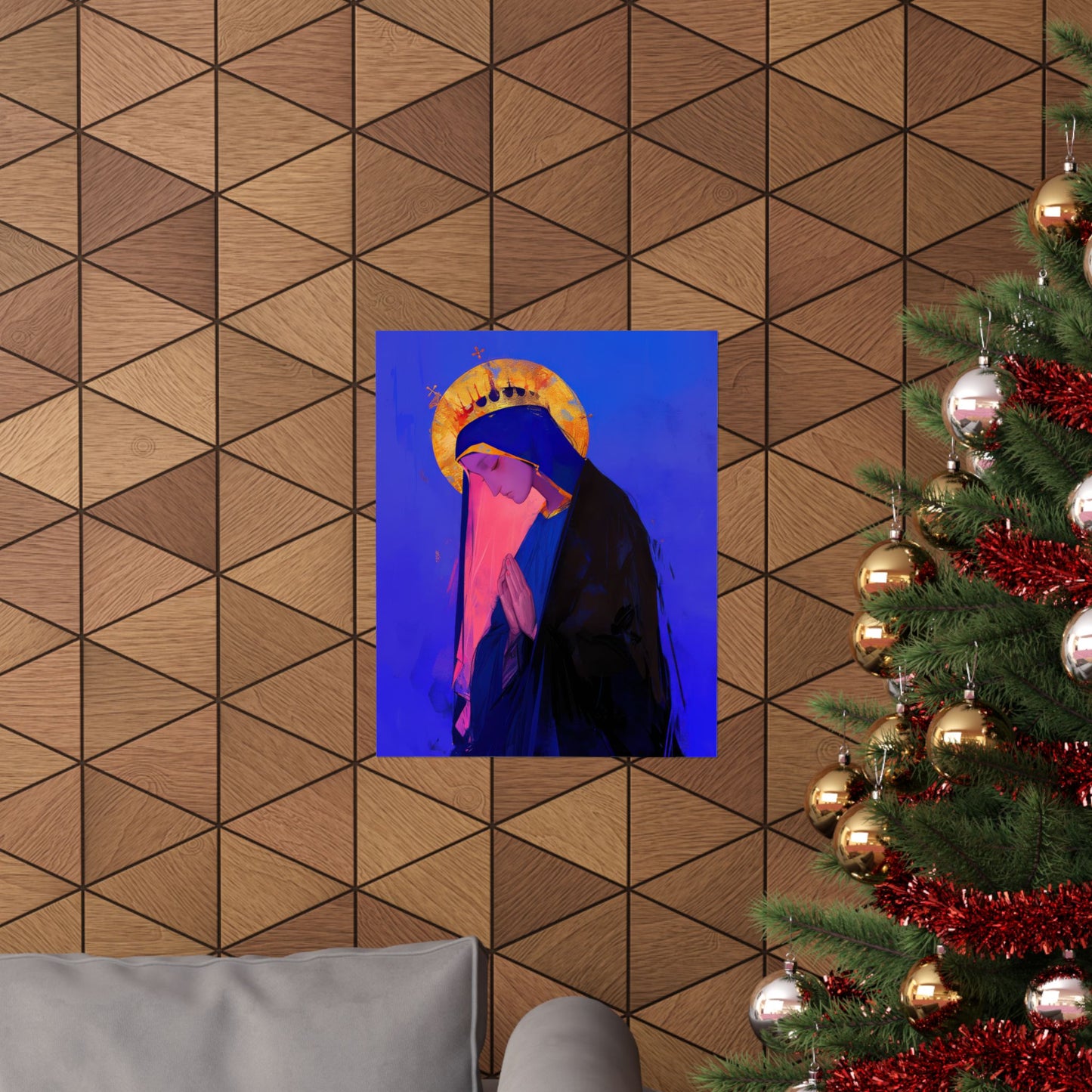 Mary, Mother of God - Blessed Among Women Poster Print - Sanctified Souls Print - Multiple Sizes - Premium Posters - Catholic Art